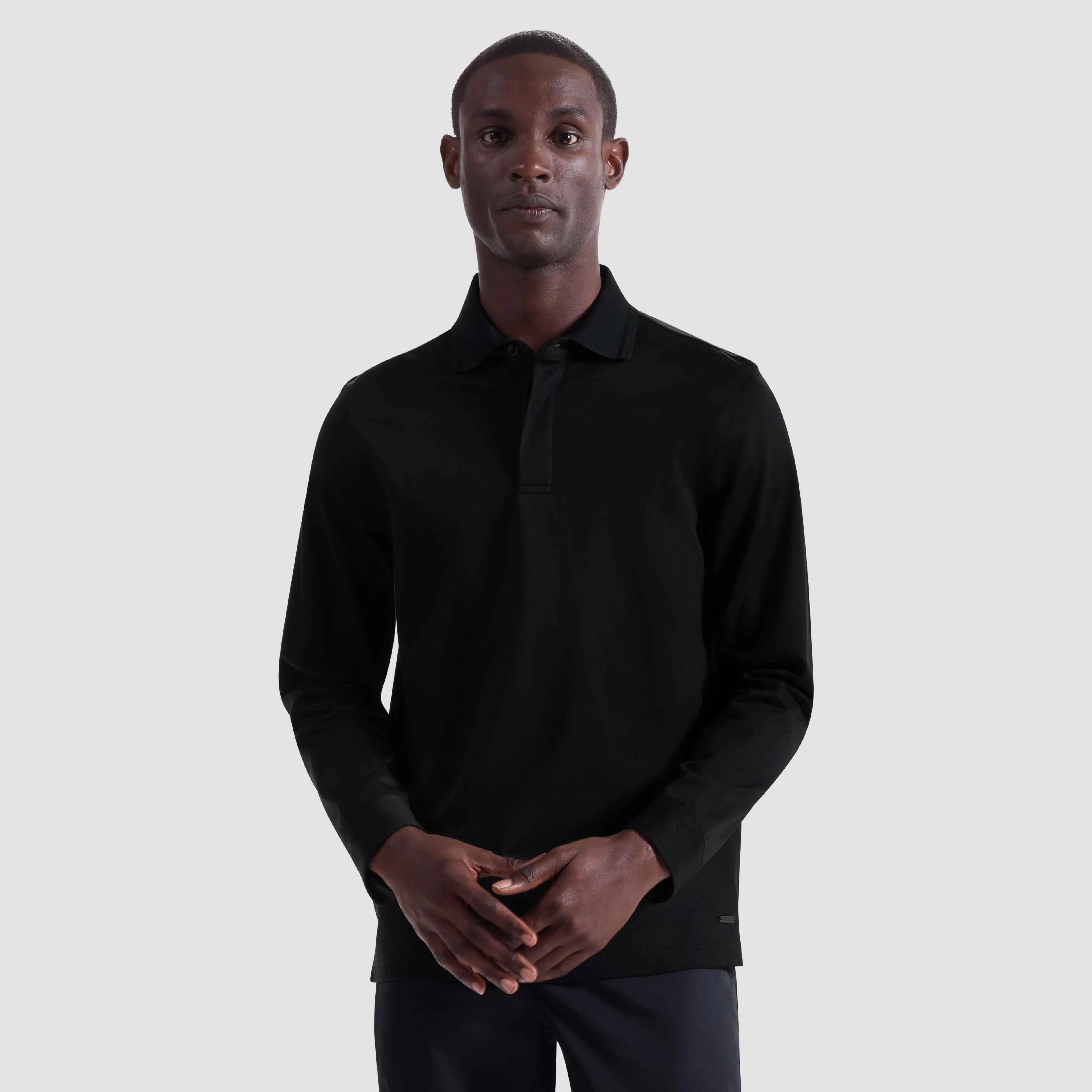 Textured Basketweave Polo sold by Bugatchi product image thumbnail 2