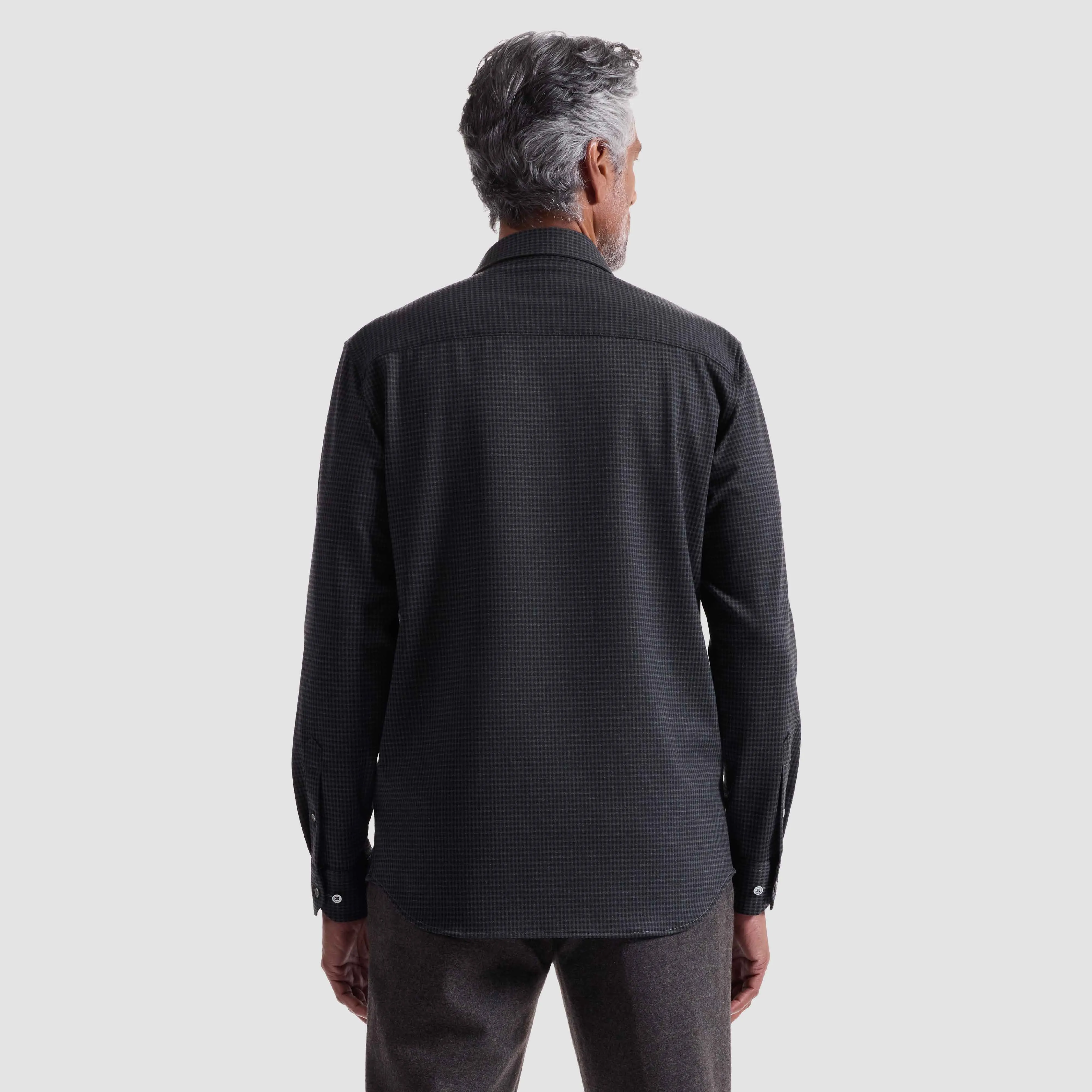 Houndstooth Knit Shirt sold by Bugatchi product image thumbnail 4