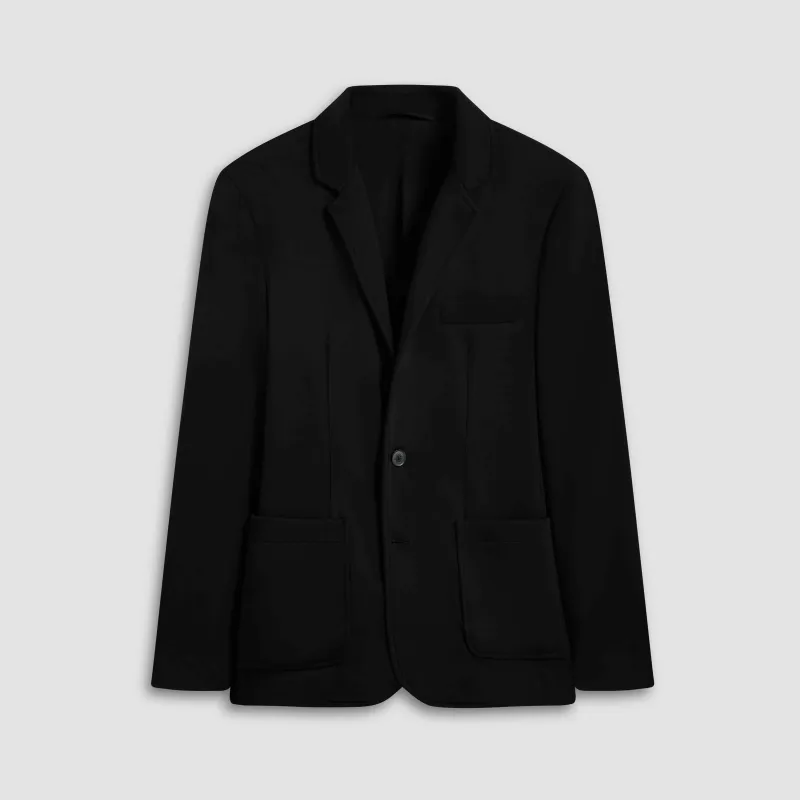 Soft Touch Two-Button Knit Blazer sold by Bugatchi