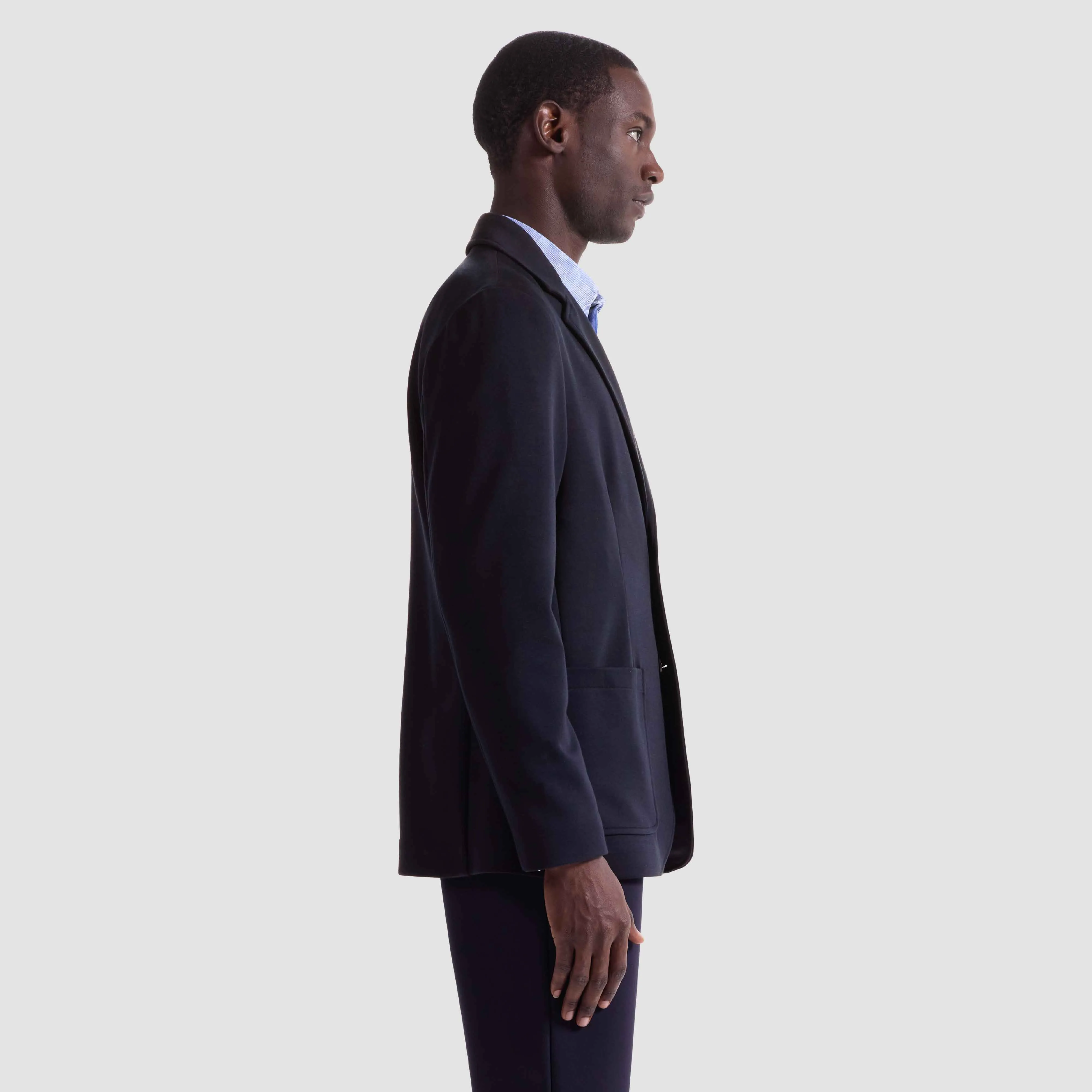 Soft Touch Two-Button Knit Blazer sold by Bugatchi product image thumbnail 3