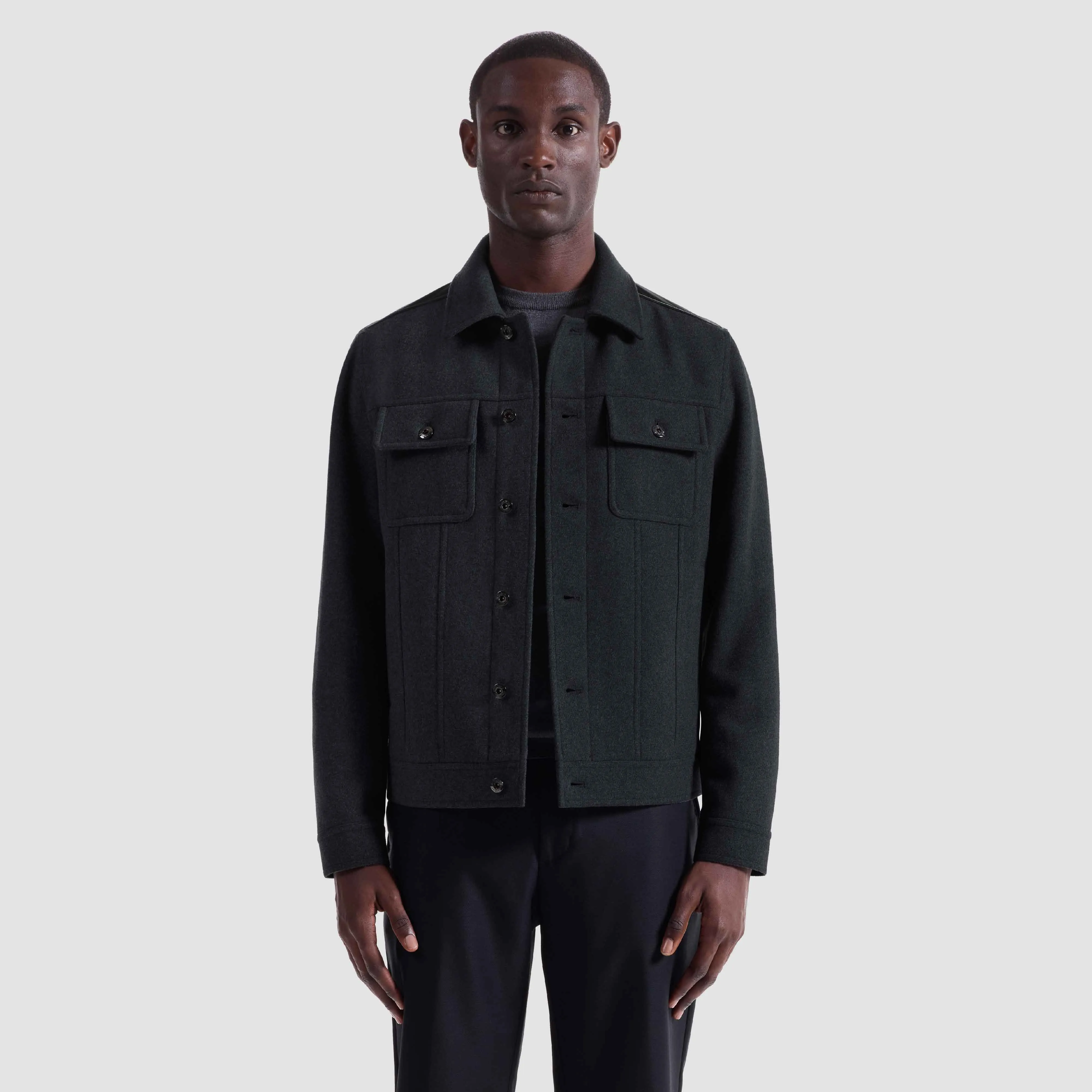 Hybrid Trucker Jacket sold by Bugatchi product image thumbnail 2