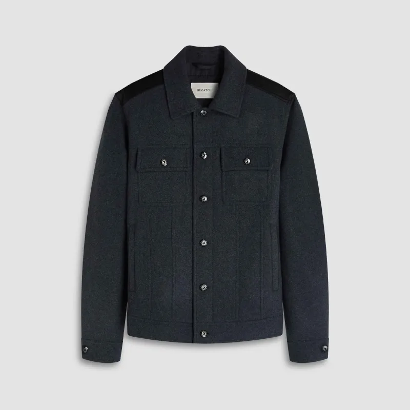 Hybrid Trucker Jacket sold by Bugatchi