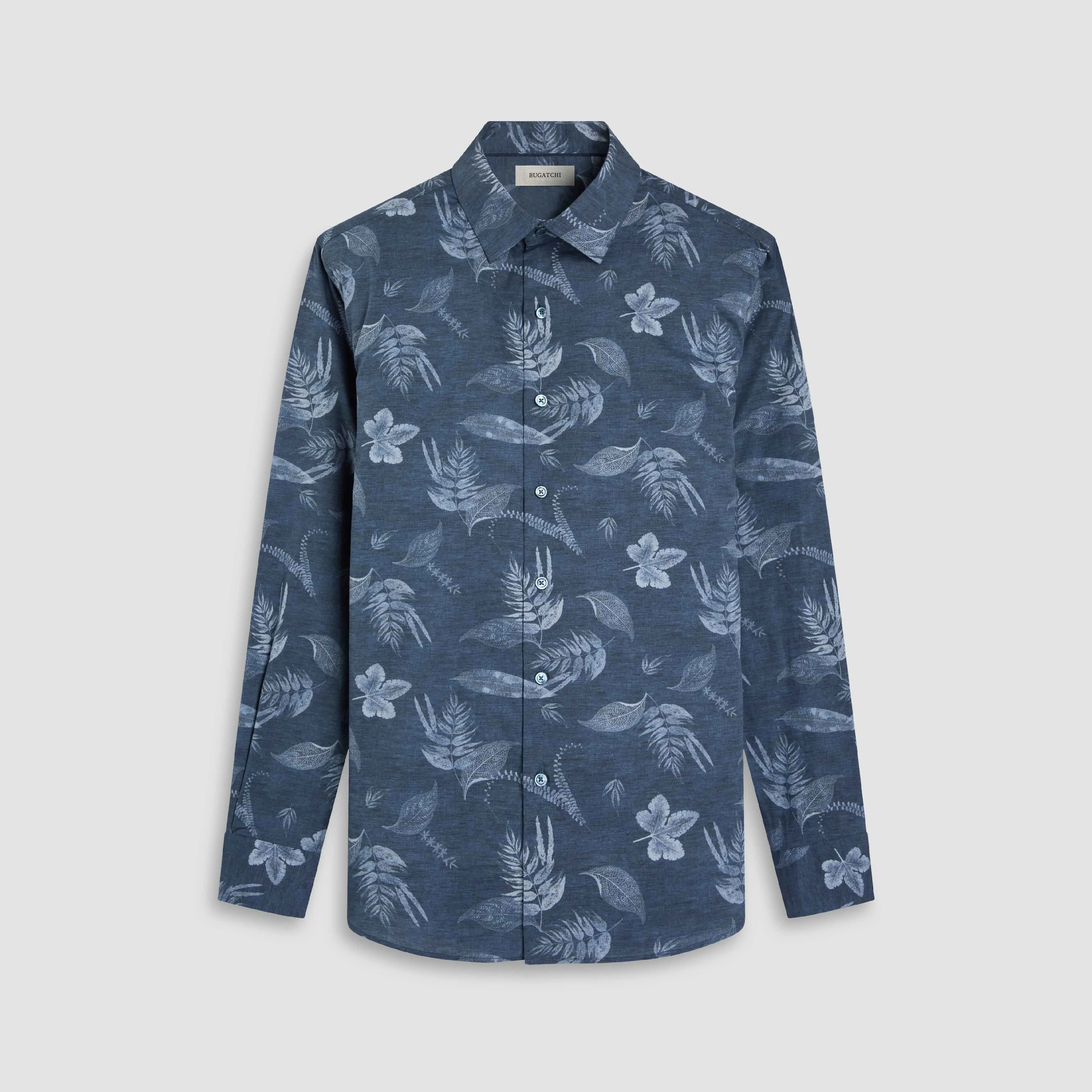 Julian Leaf Print Shirt sold by Bugatchi