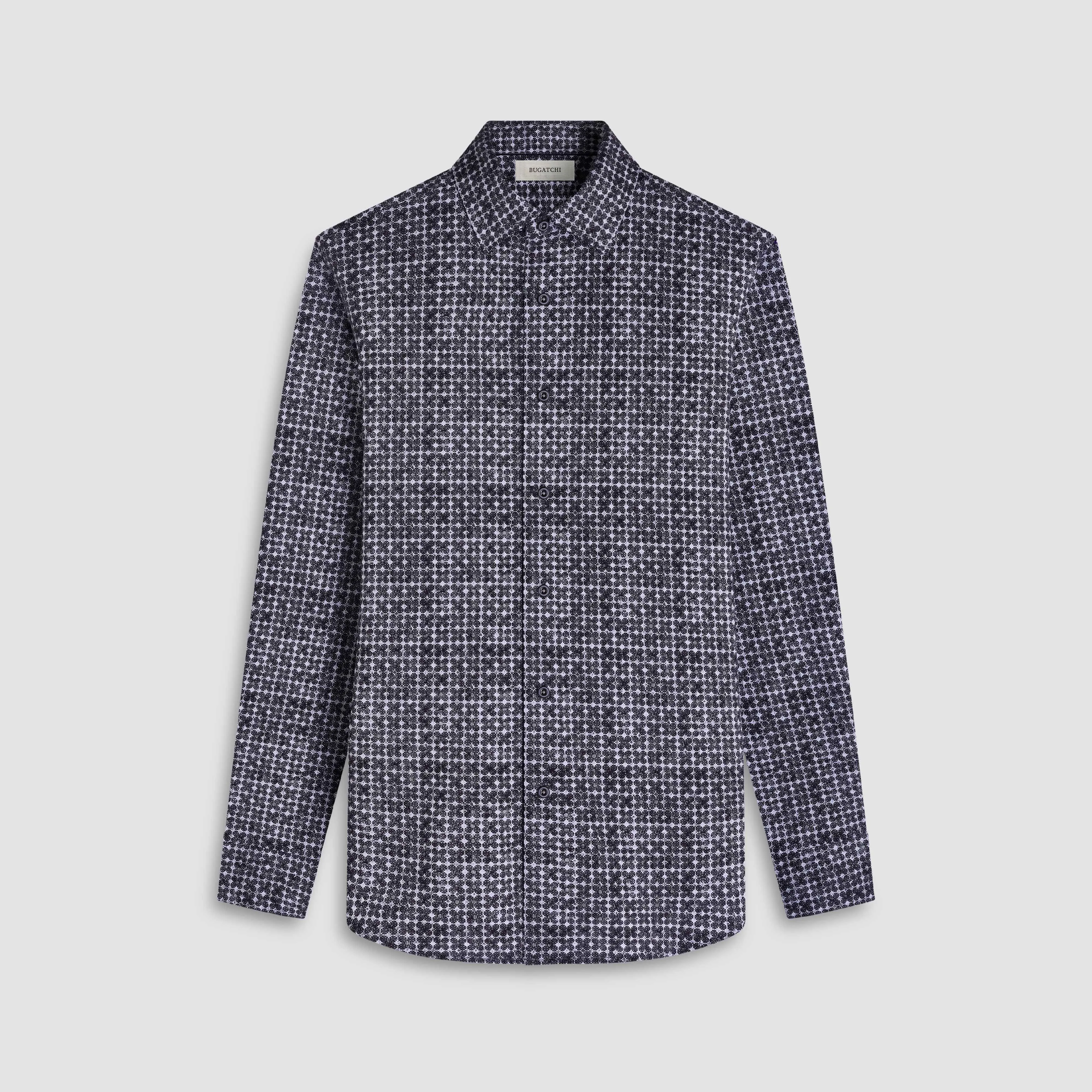 James Geometric OoohCotton Shirt sold by Bugatchi