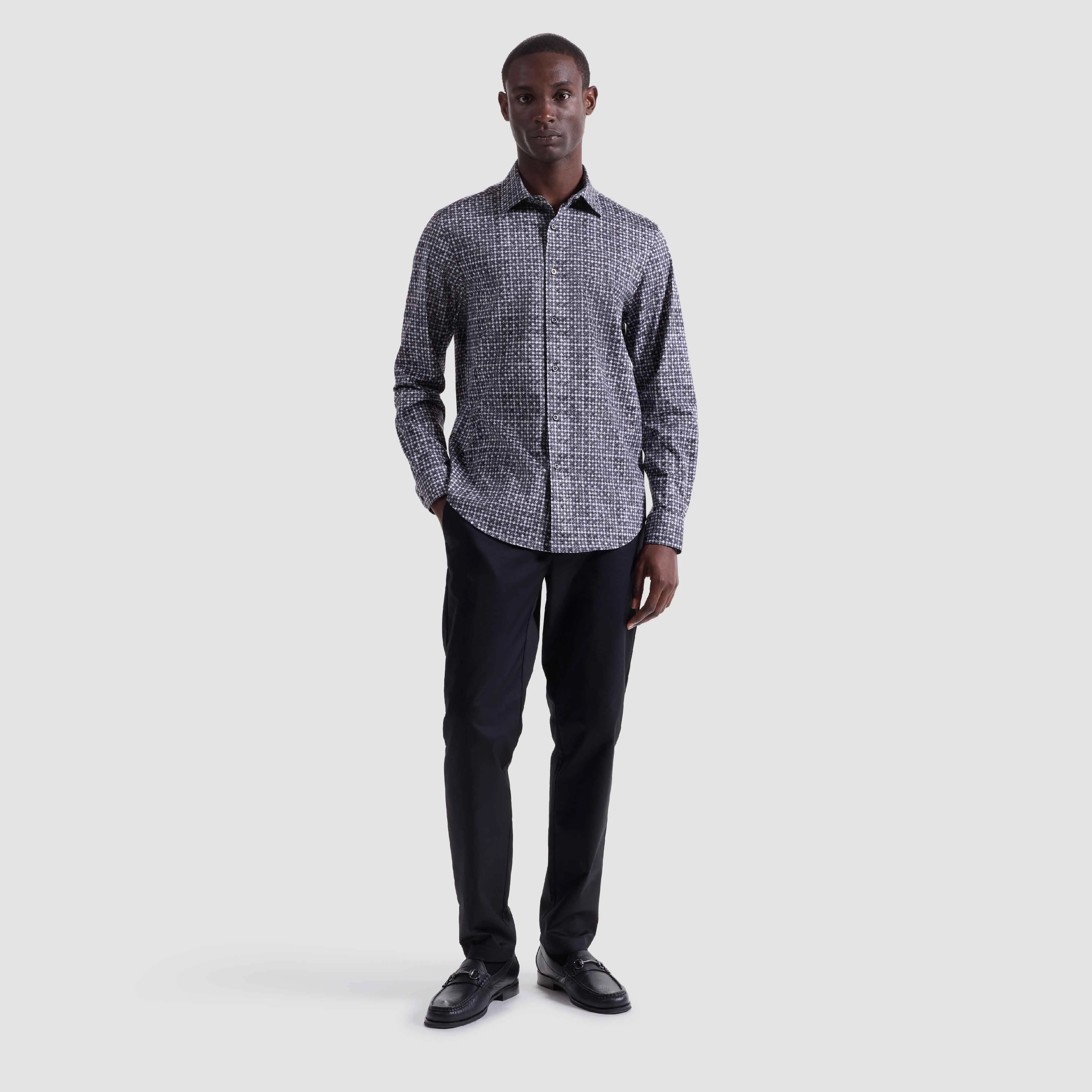 James Geometric OoohCotton Shirt sold by Bugatchi product image thumbnail 5