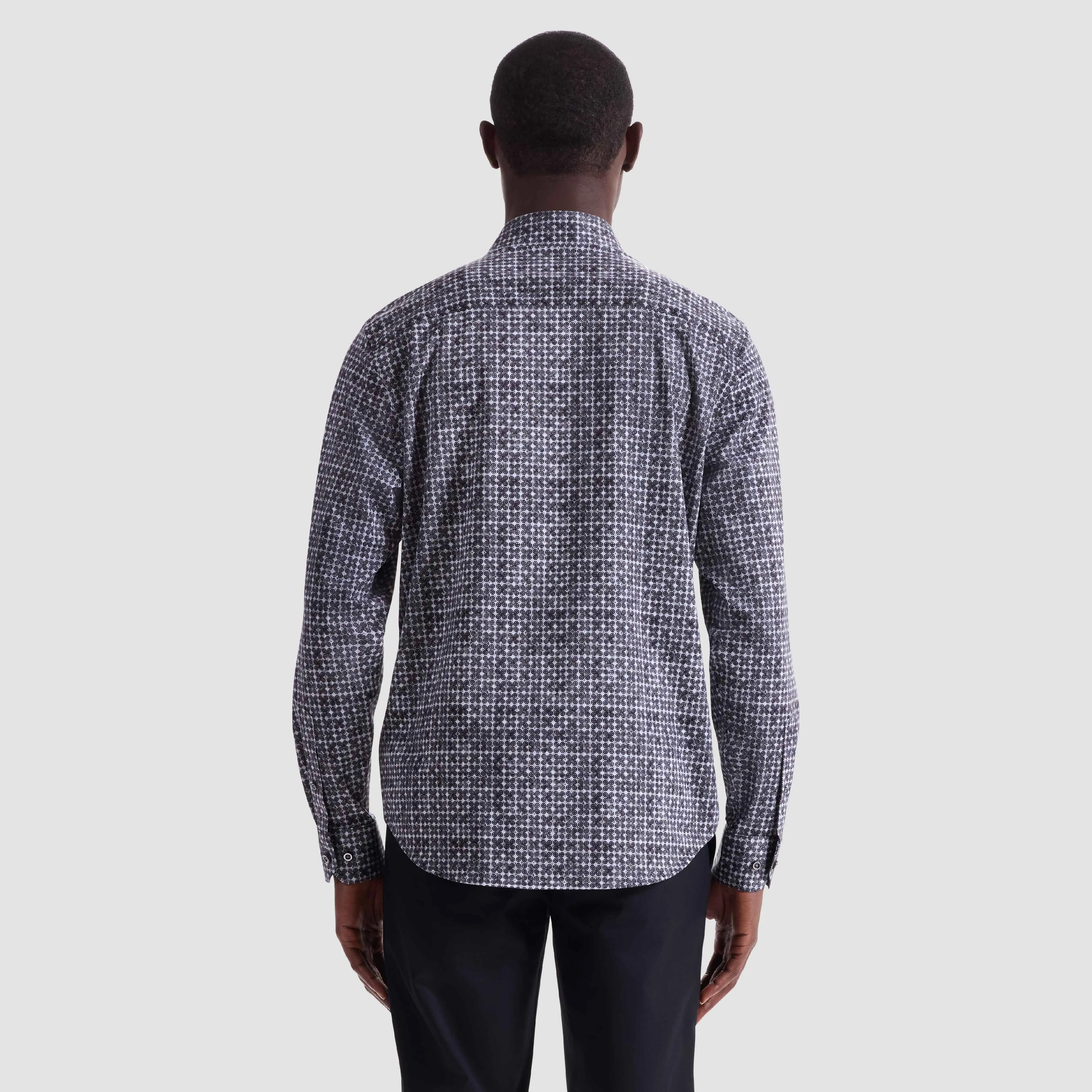 James Geometric OoohCotton Shirt sold by Bugatchi product image thumbnail 4