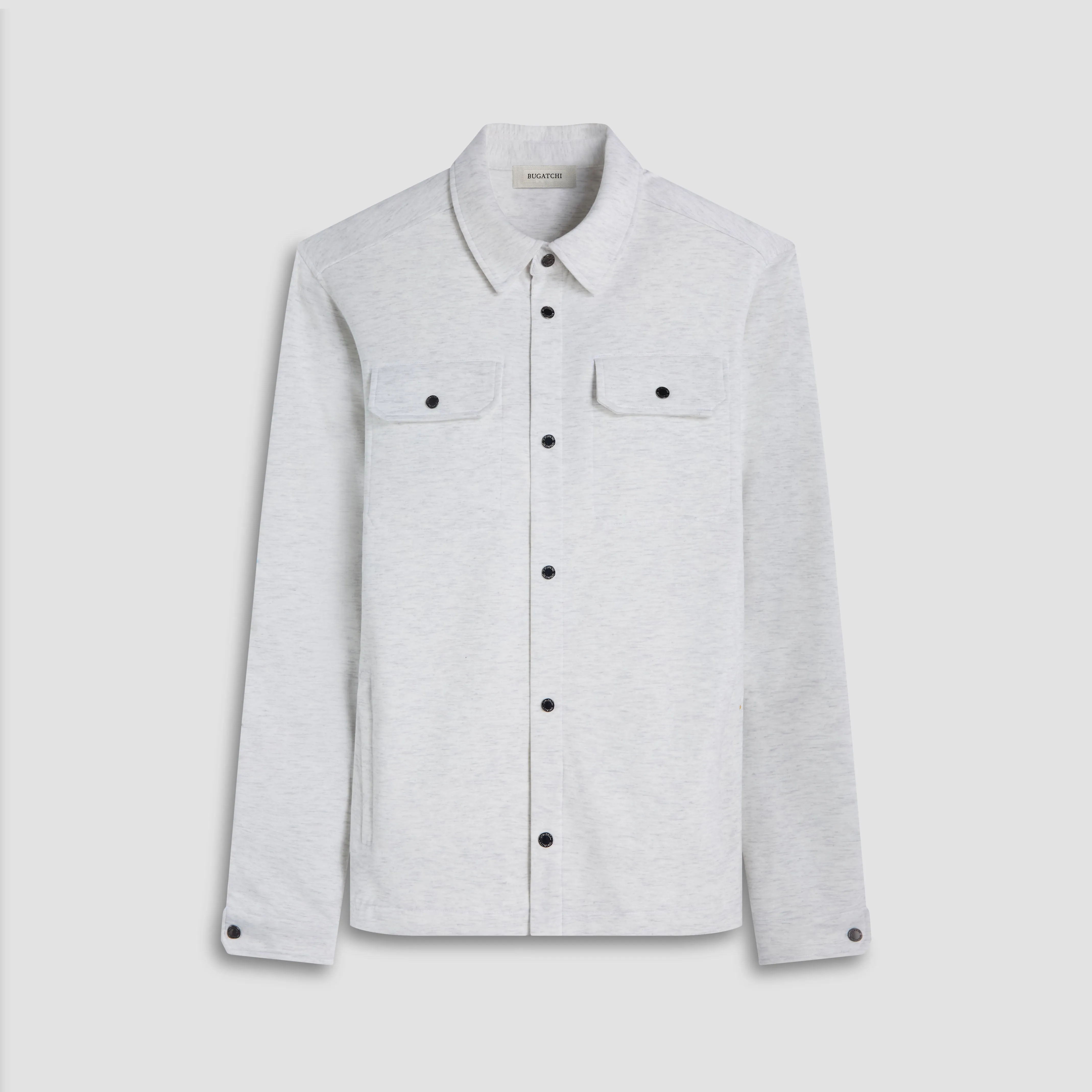 Soft Touch Performance Melange Knit Shirt sold by Bugatchi