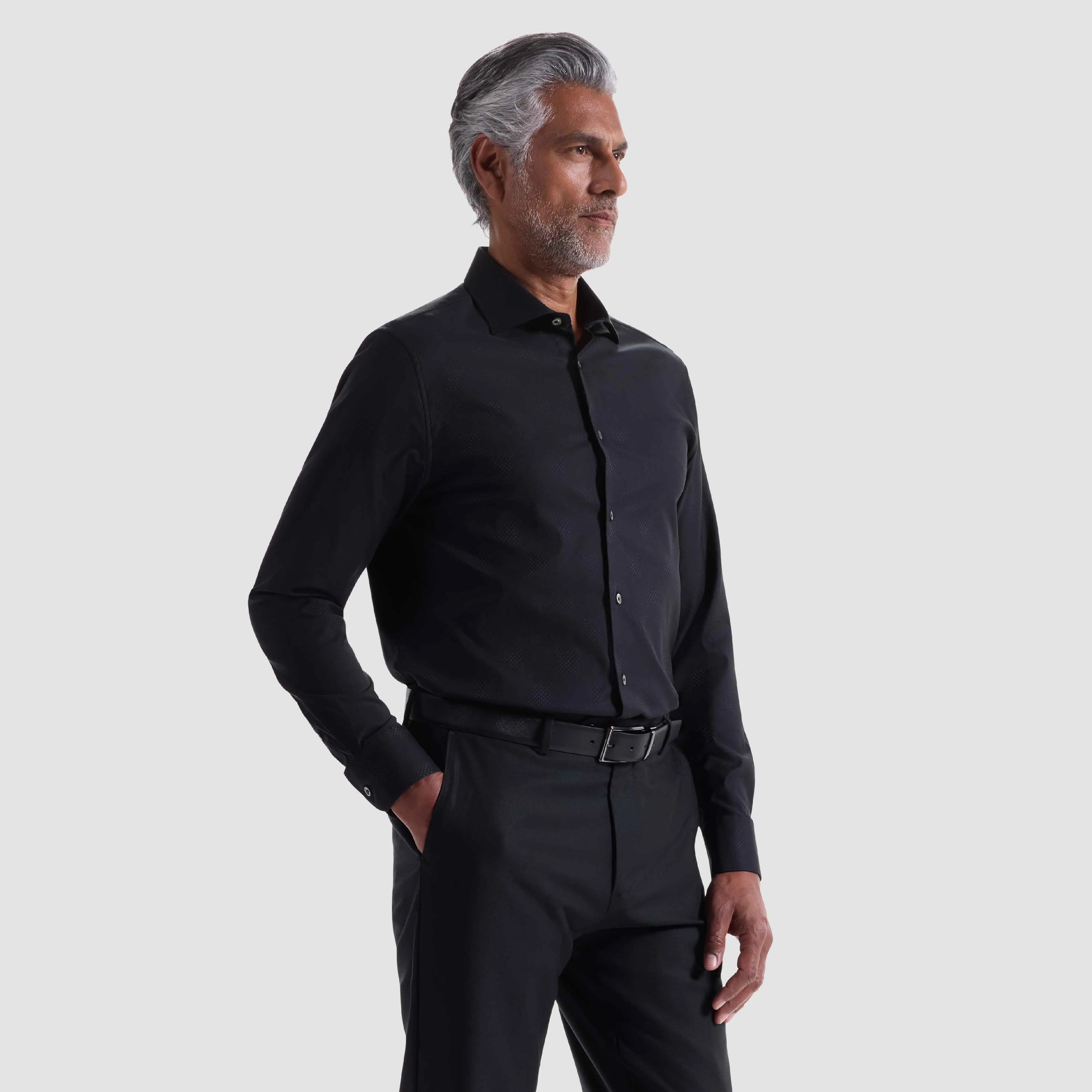 Axel Dot Jacquard Shirt sold by Bugatchi product image thumbnail 3