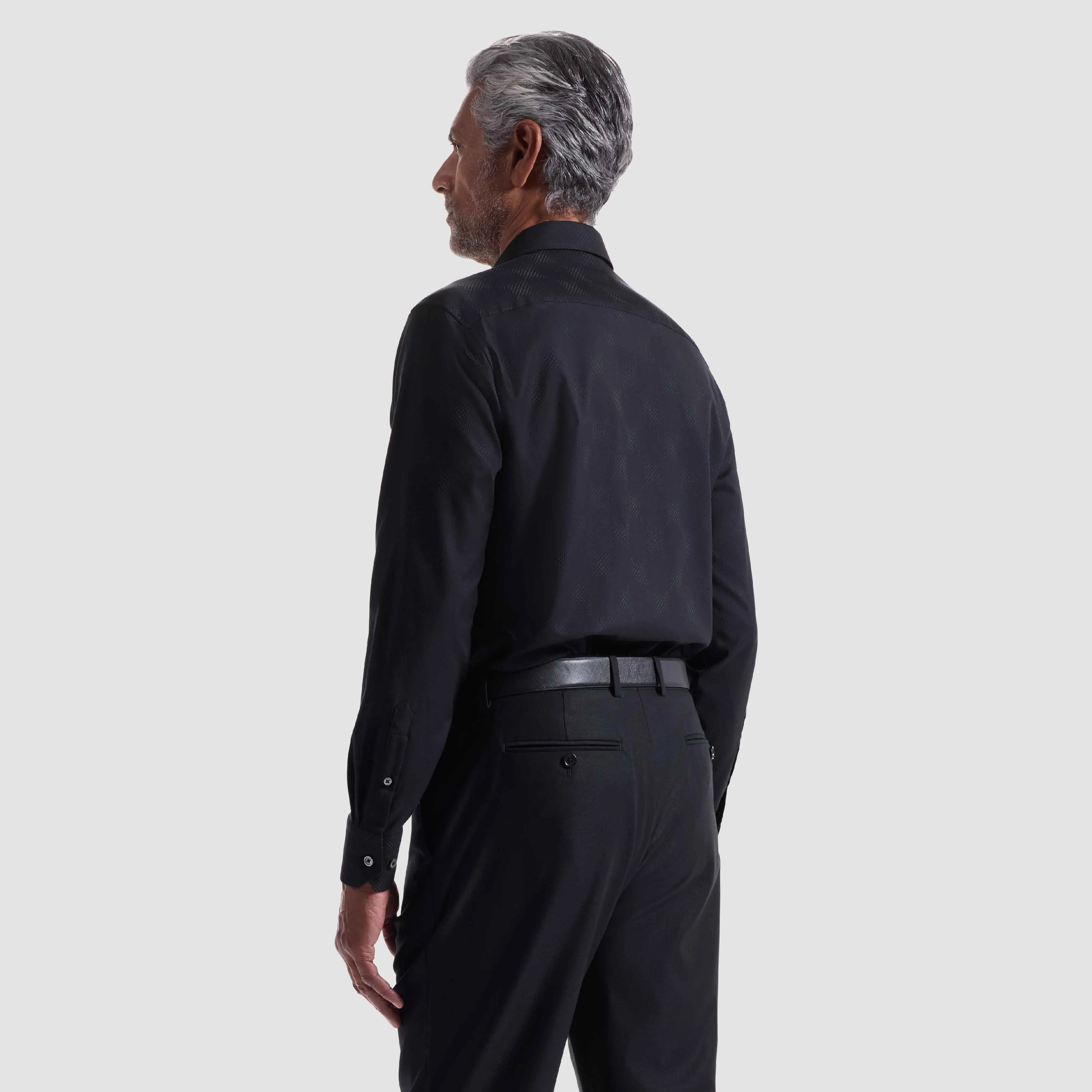 Axel Dot Jacquard Shirt sold by Bugatchi product image thumbnail 4