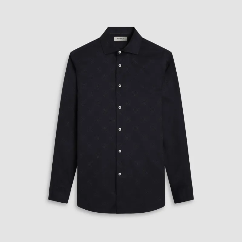 Axel Dot Jacquard Shirt sold by Bugatchi