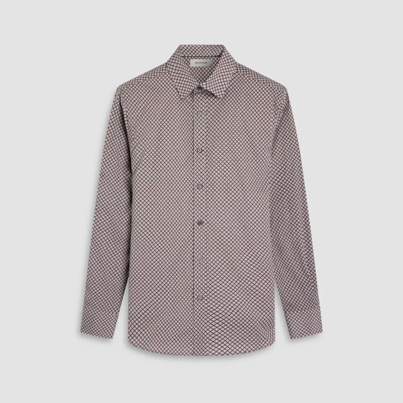 Julian Quatrefoil Shirt sold by Bugatchi