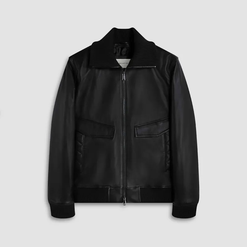 Leather Bomber Jacket sold by Bugatchi