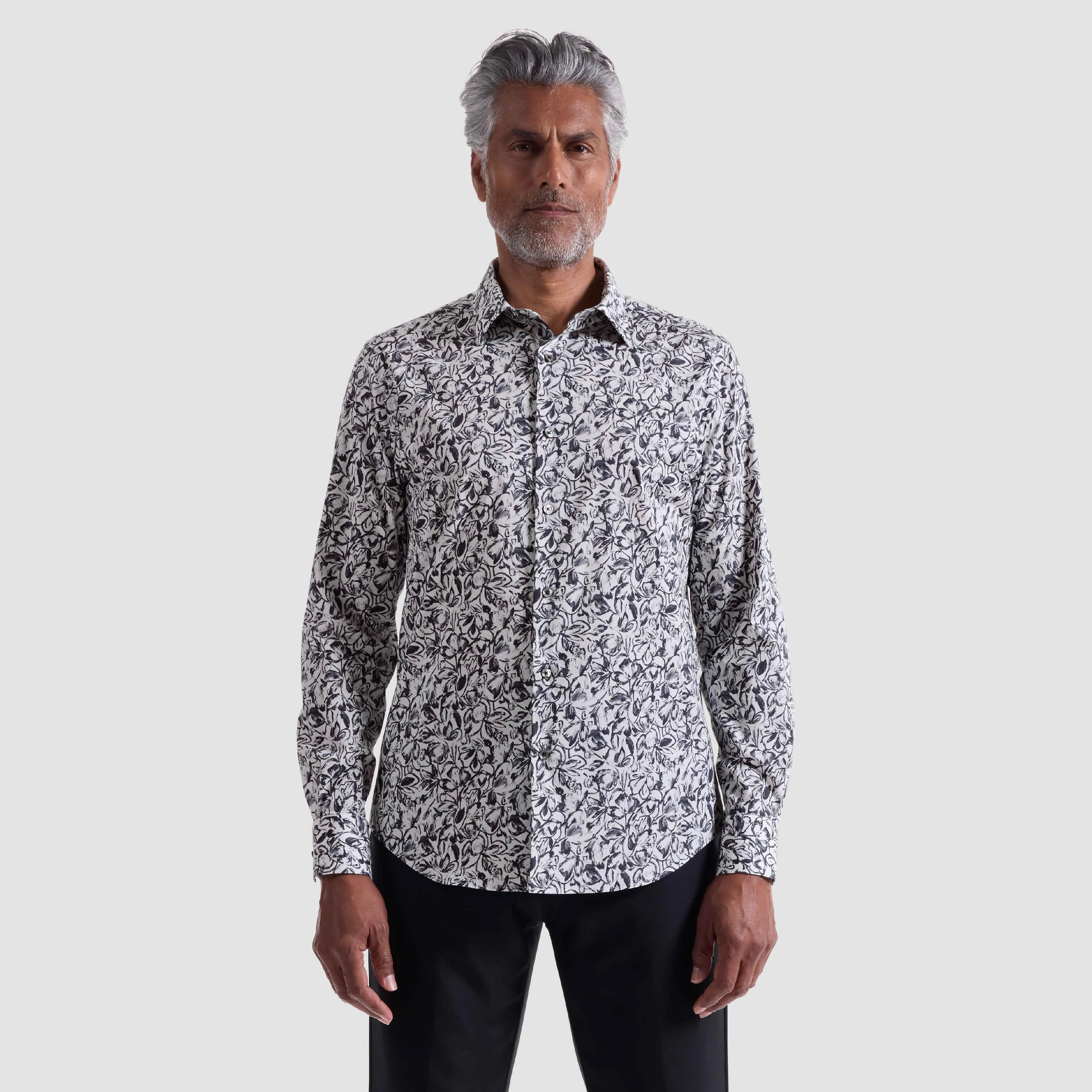 Julian Floral Shirt sold by Bugatchi product image thumbnail 2
