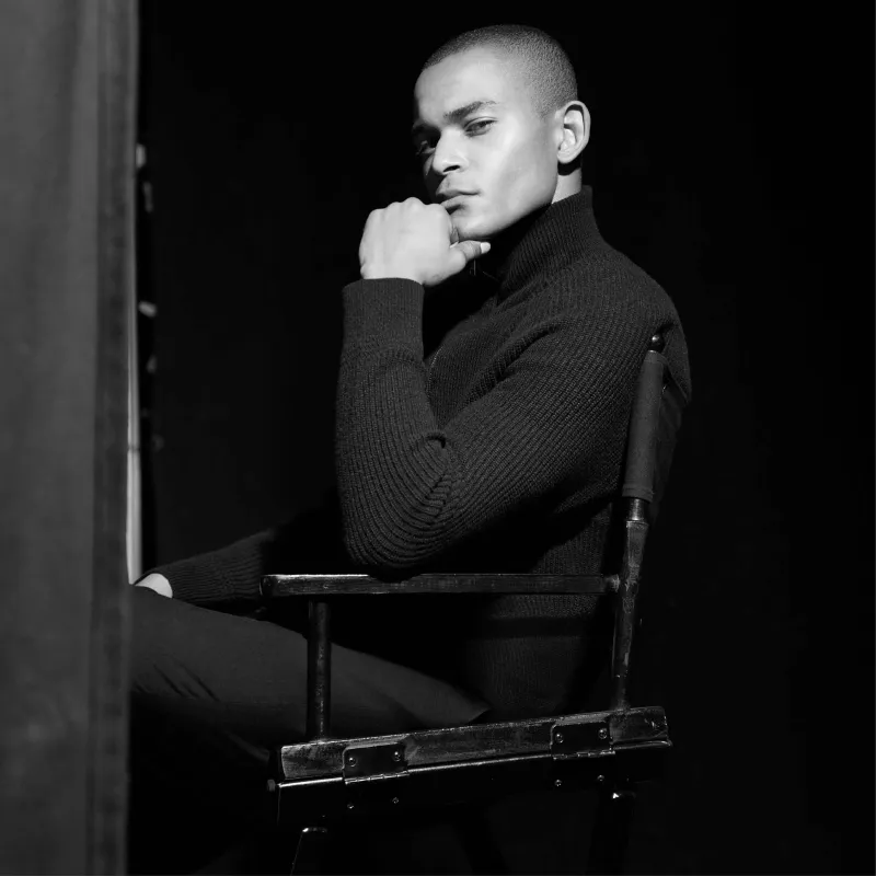 Fisherman's Rib Quarter Zip Mock Neck Sweater sold by Bugatchi