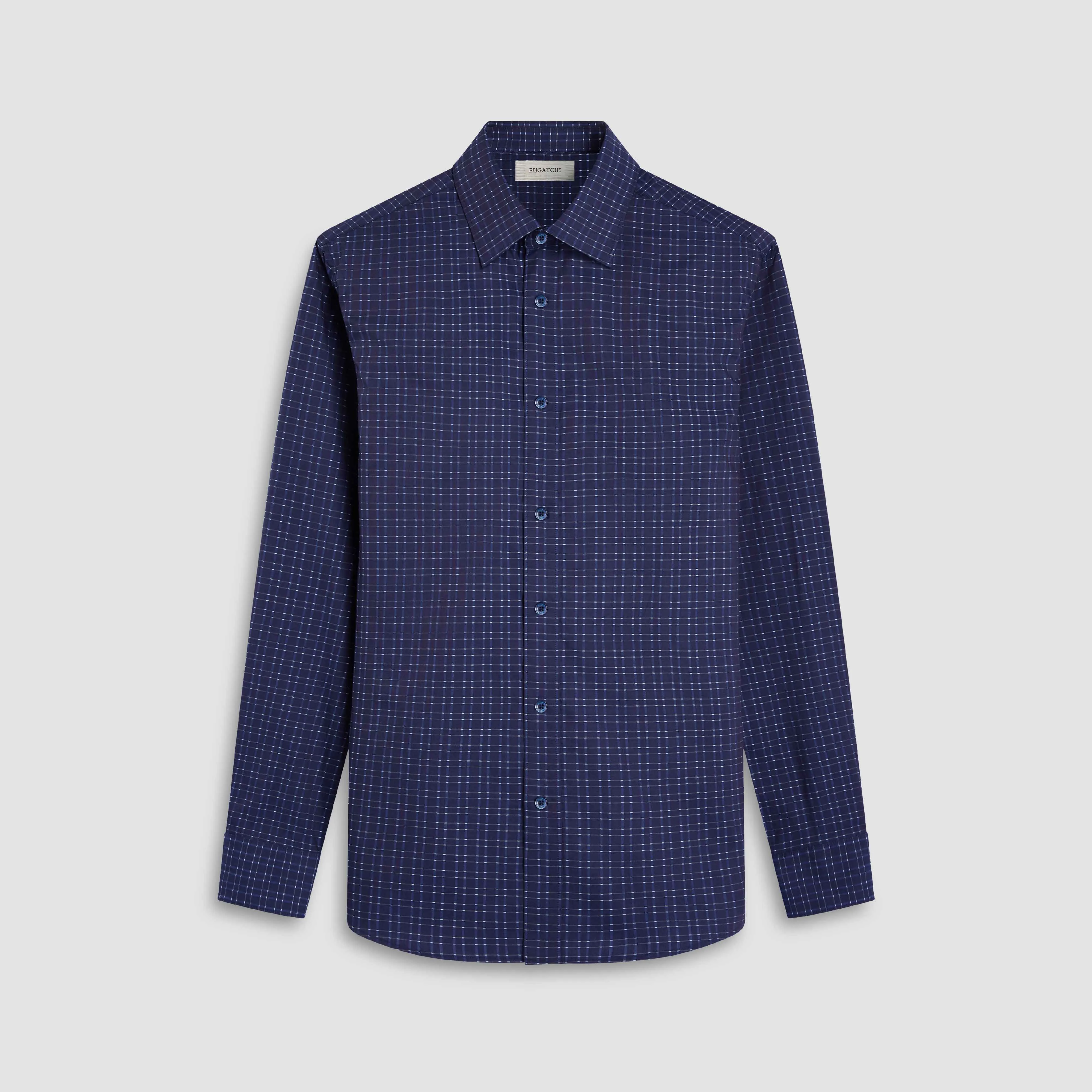 Julian Windowpane Shirt sold by Bugatchi