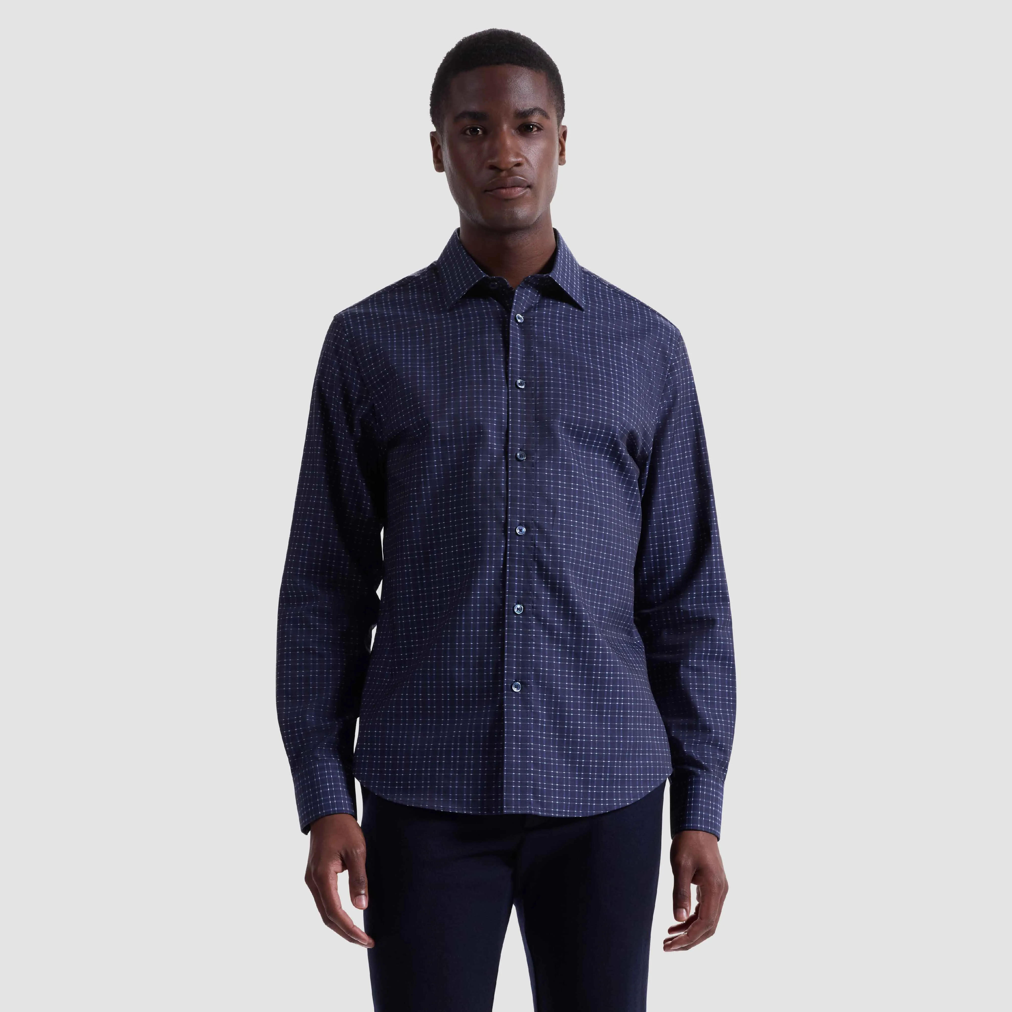 Julian Windowpane Shirt sold by Bugatchi product image thumbnail 2