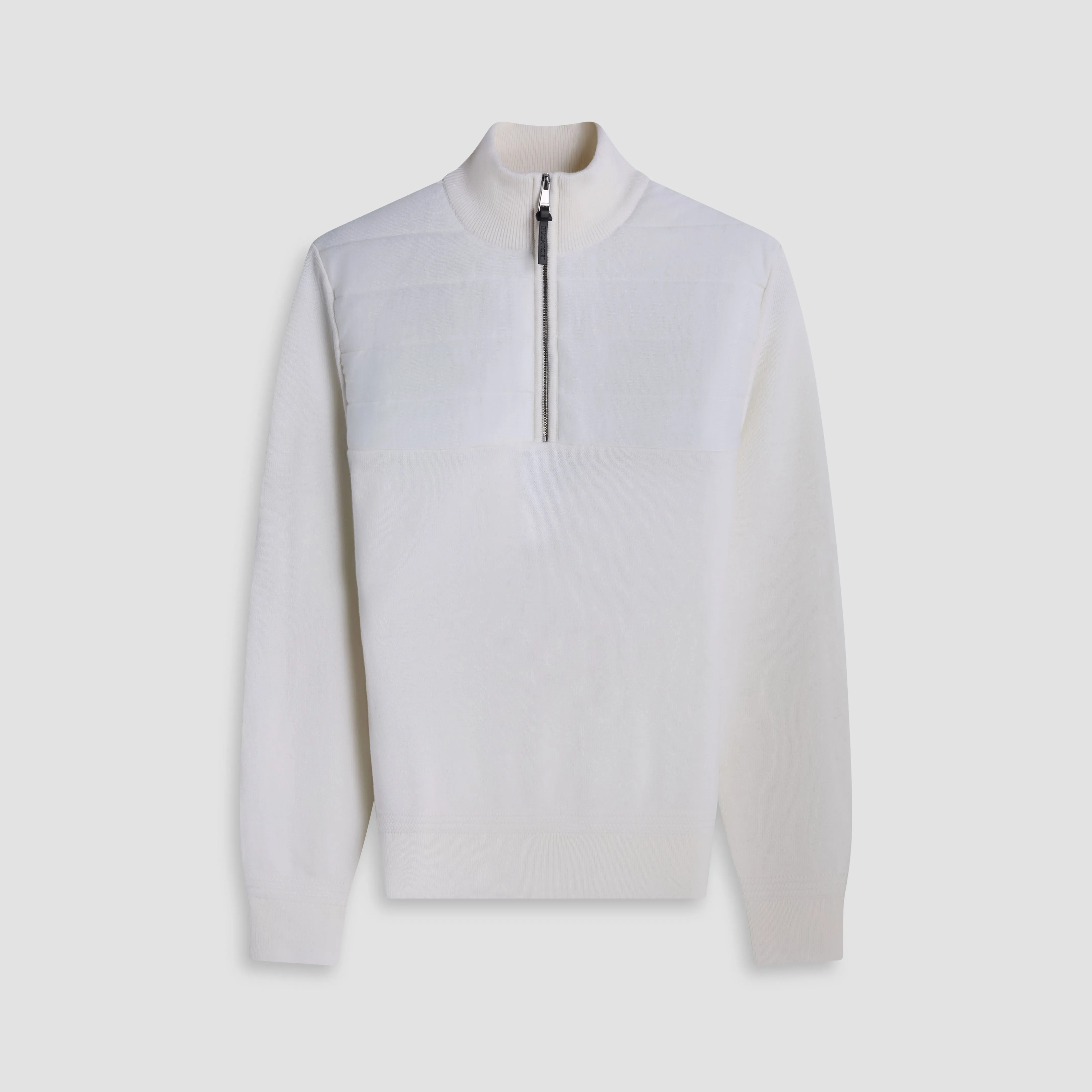Melange Quarter Zip Mock Neck Sweater sold by Bugatchi product image thumbnail 2