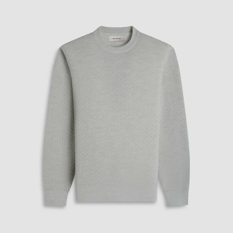 Basketweave Crewneck Sweater sold by Bugatchi