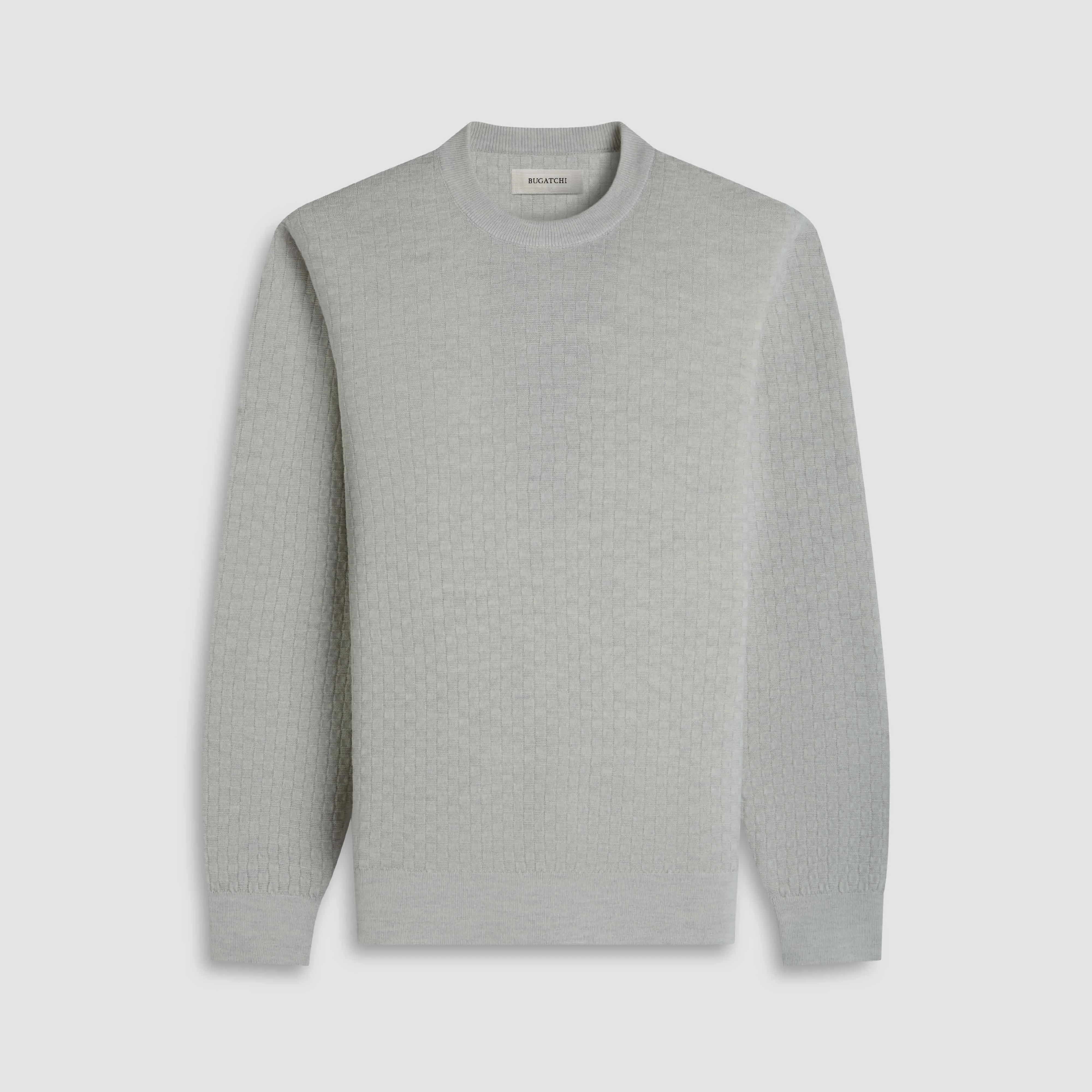 Basketweave Crewneck Sweater sold by Bugatchi