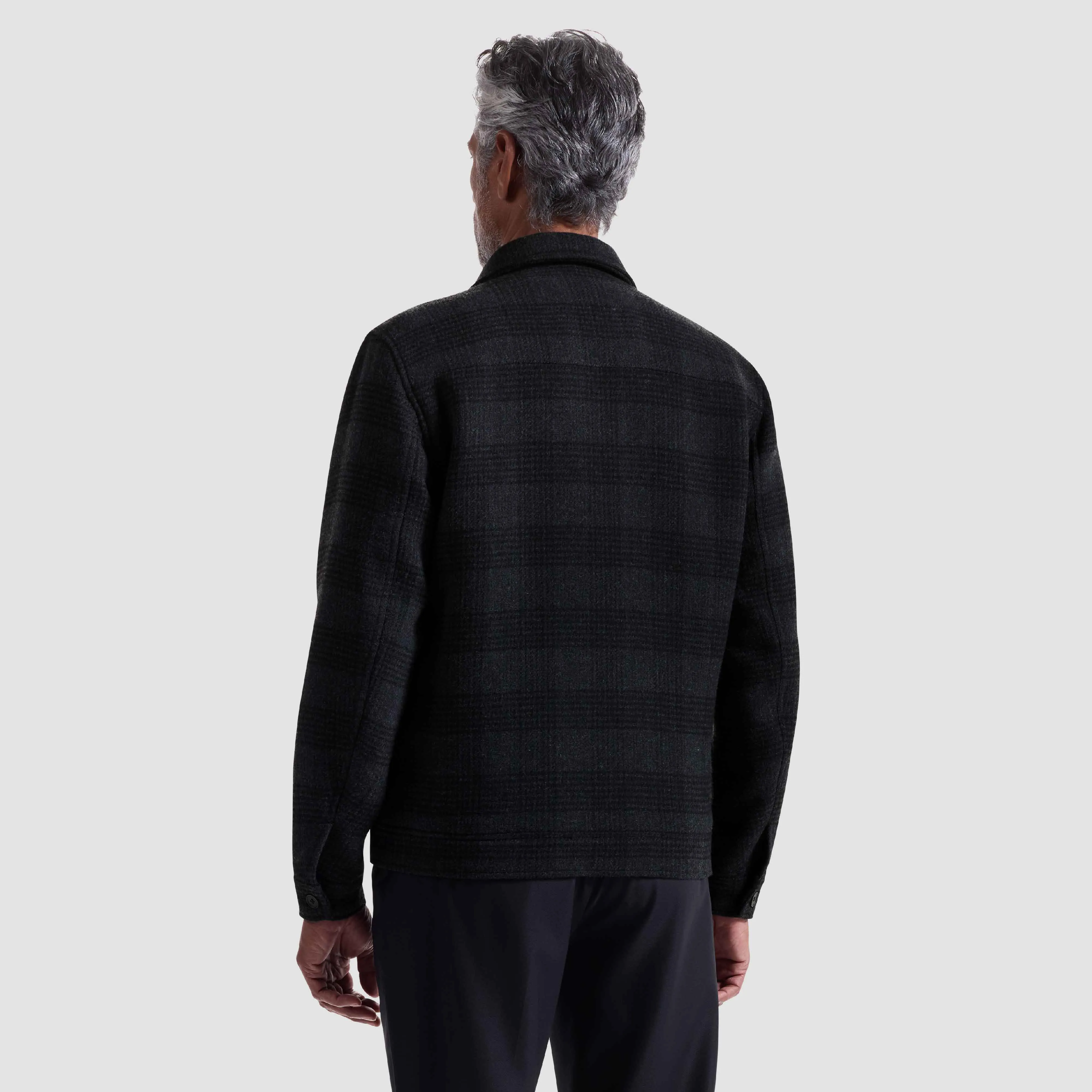Glen Plaid Blouson Jacket sold by Bugatchi product image thumbnail 5