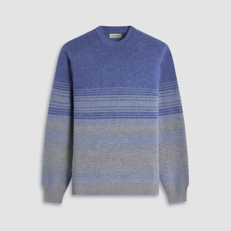 Ombre Stripe Crewneck Sweater sold by Bugatchi