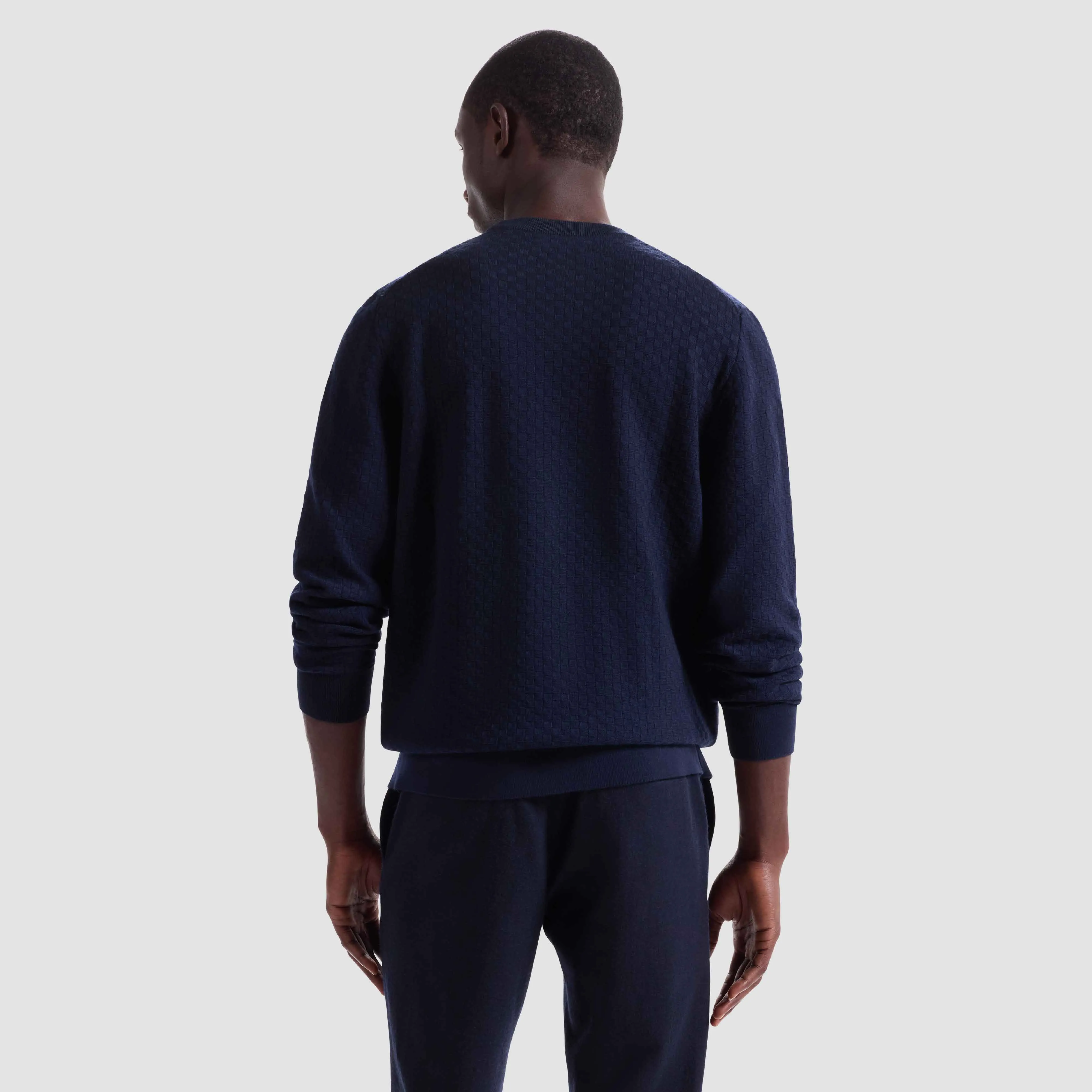 Basketweave Crewneck Sweater sold by Bugatchi product image thumbnail 4