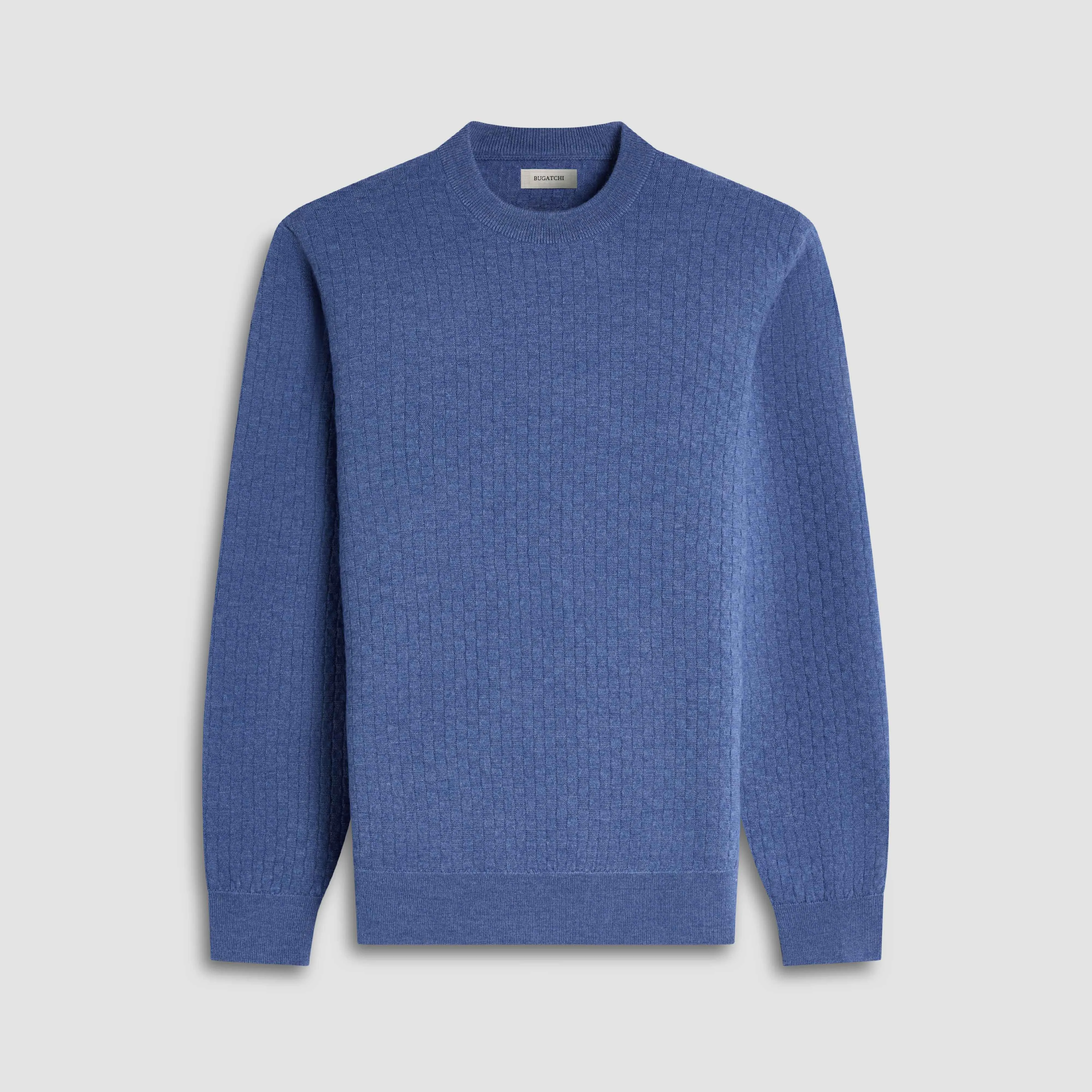 Basketweave Crewneck Sweater sold by Bugatchi