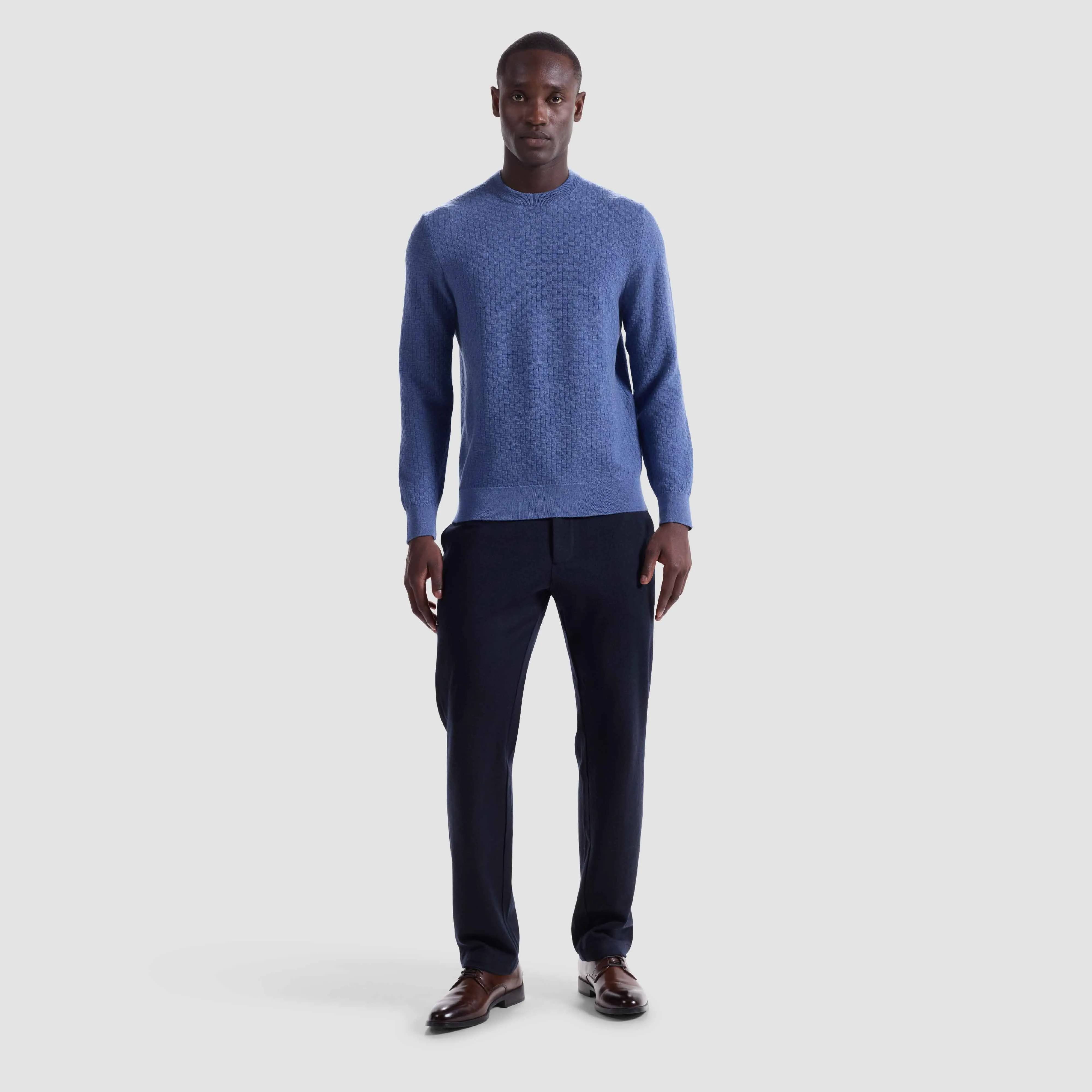 Basketweave Crewneck Sweater sold by Bugatchi product image thumbnail 5