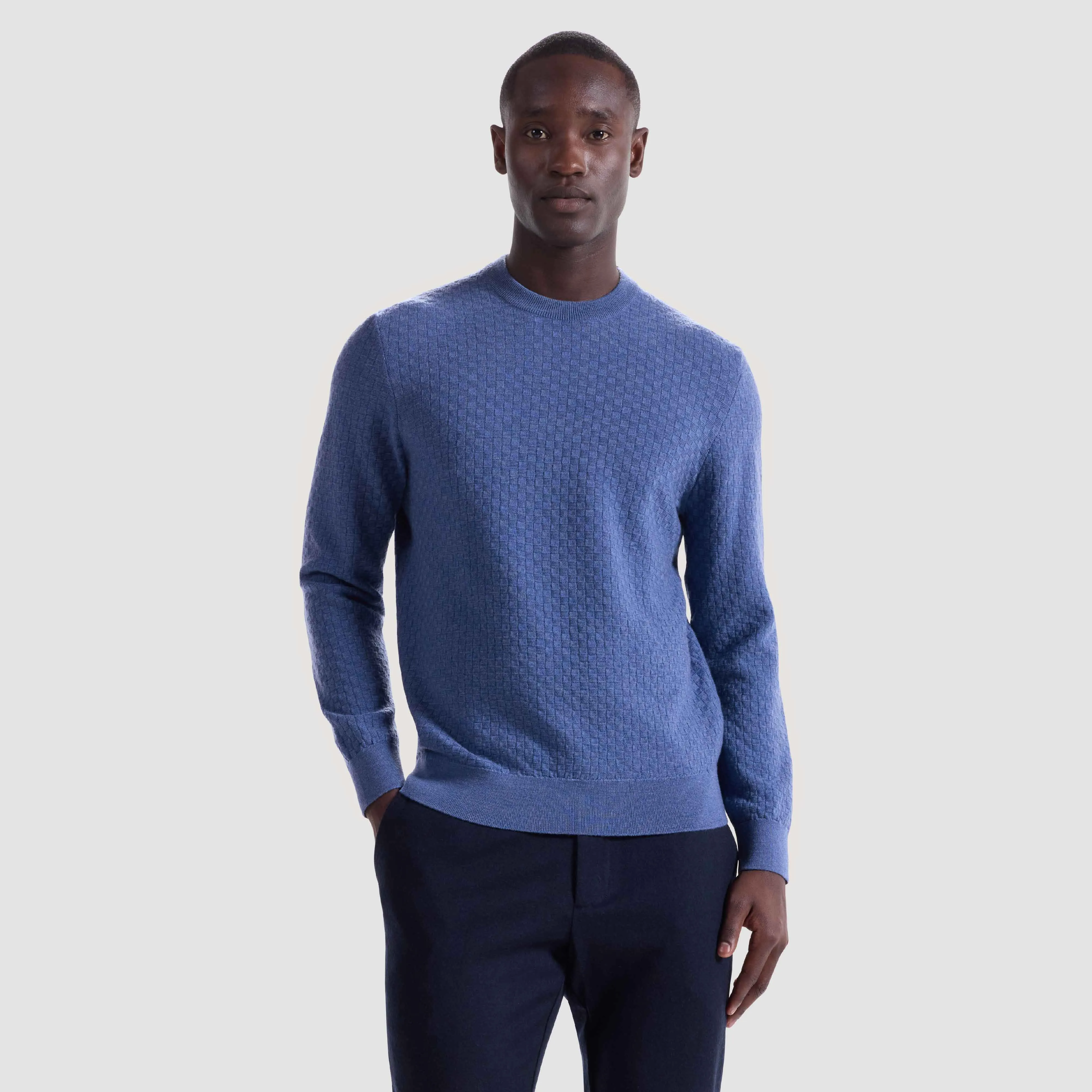 Basketweave Crewneck Sweater sold by Bugatchi product image thumbnail 2