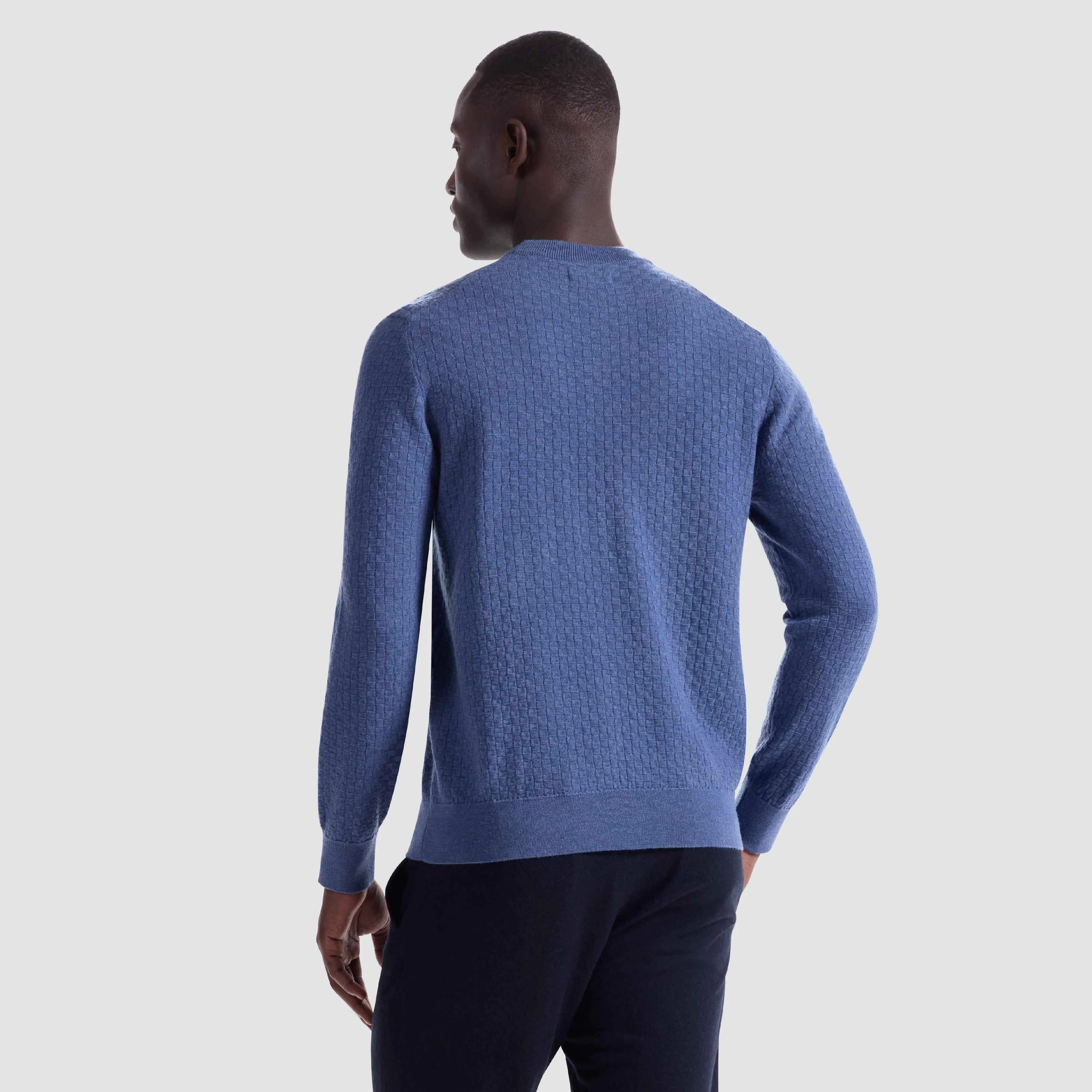 Basketweave Crewneck Sweater sold by Bugatchi product image thumbnail 4