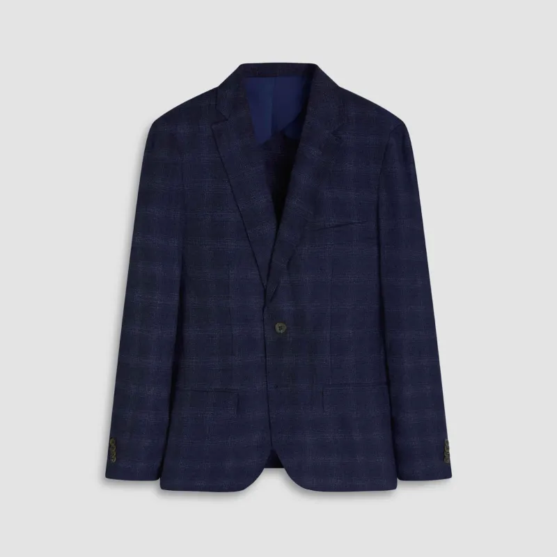 Windowpane Check Two-Button Blazer sold by Bugatchi