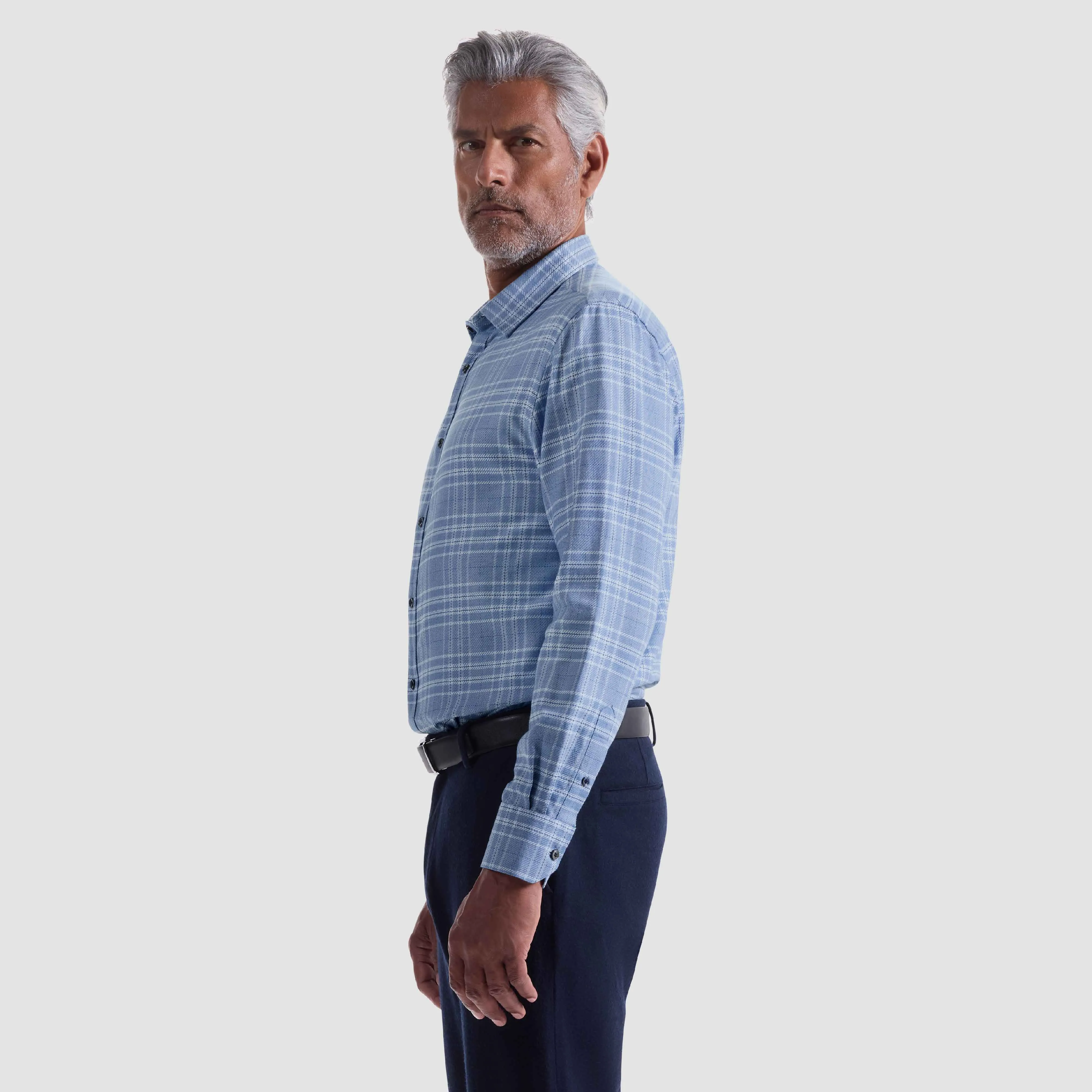 Karl Plaid Shirt sold by Bugatchi product image thumbnail 3