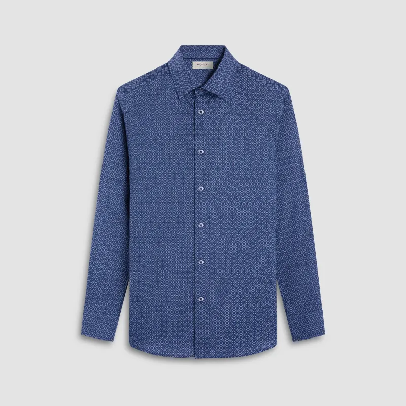 Julian Mosaic Print Shirt sold by Bugatchi