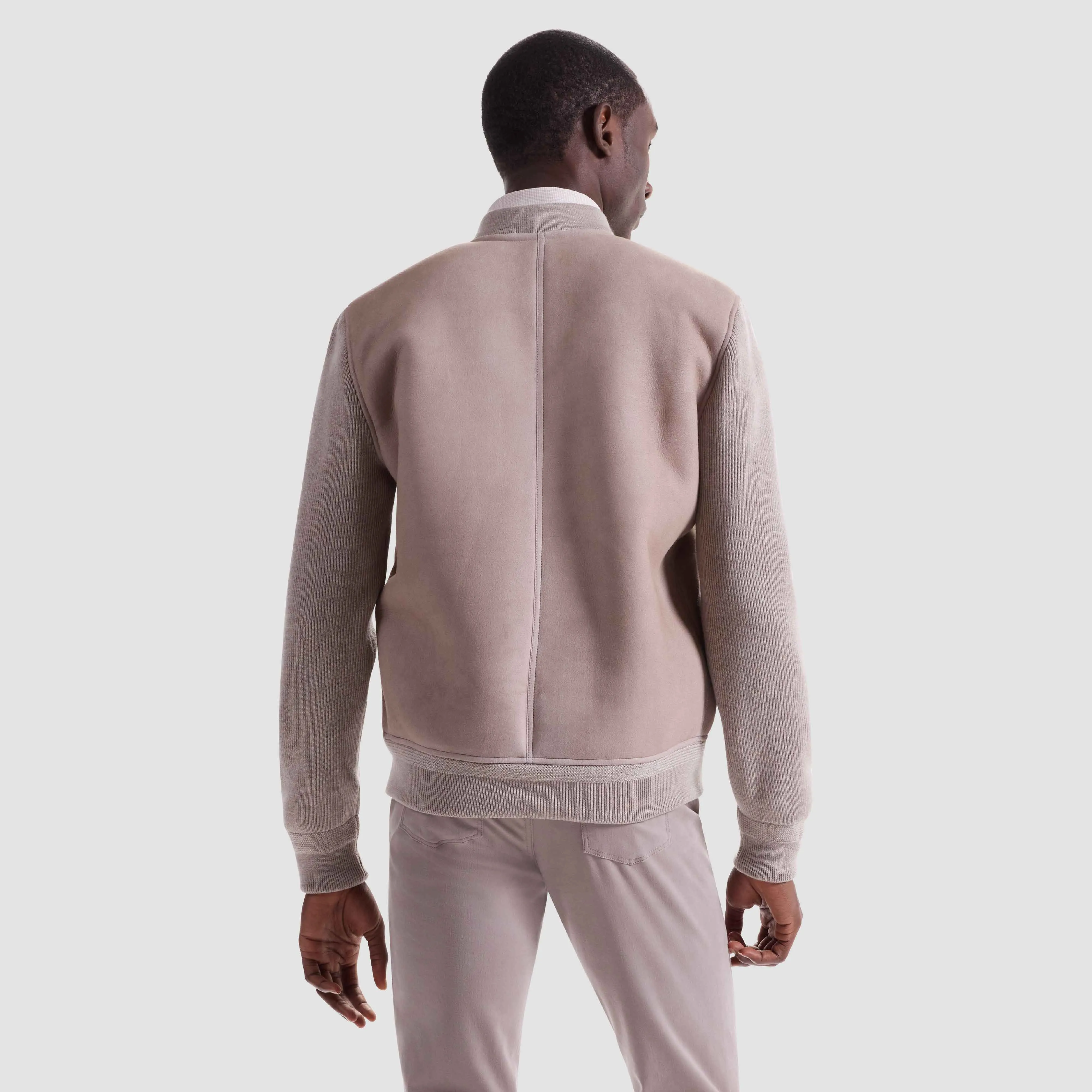 Lamb Shearling and Merino Wool Blouson sold by Bugatchi product image thumbnail 5