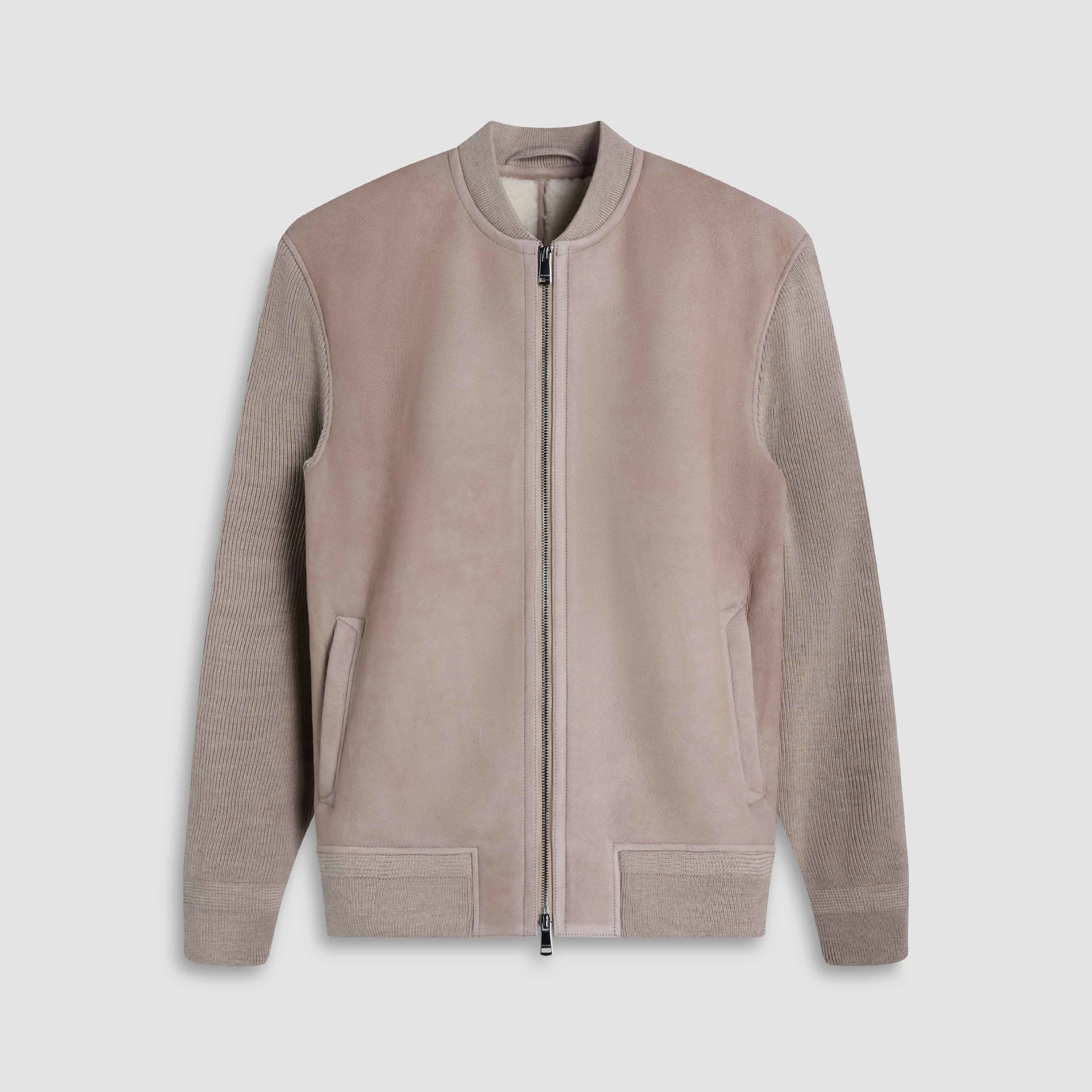 Lamb Shearling and Merino Wool Blouson sold by Bugatchi product image thumbnail 2