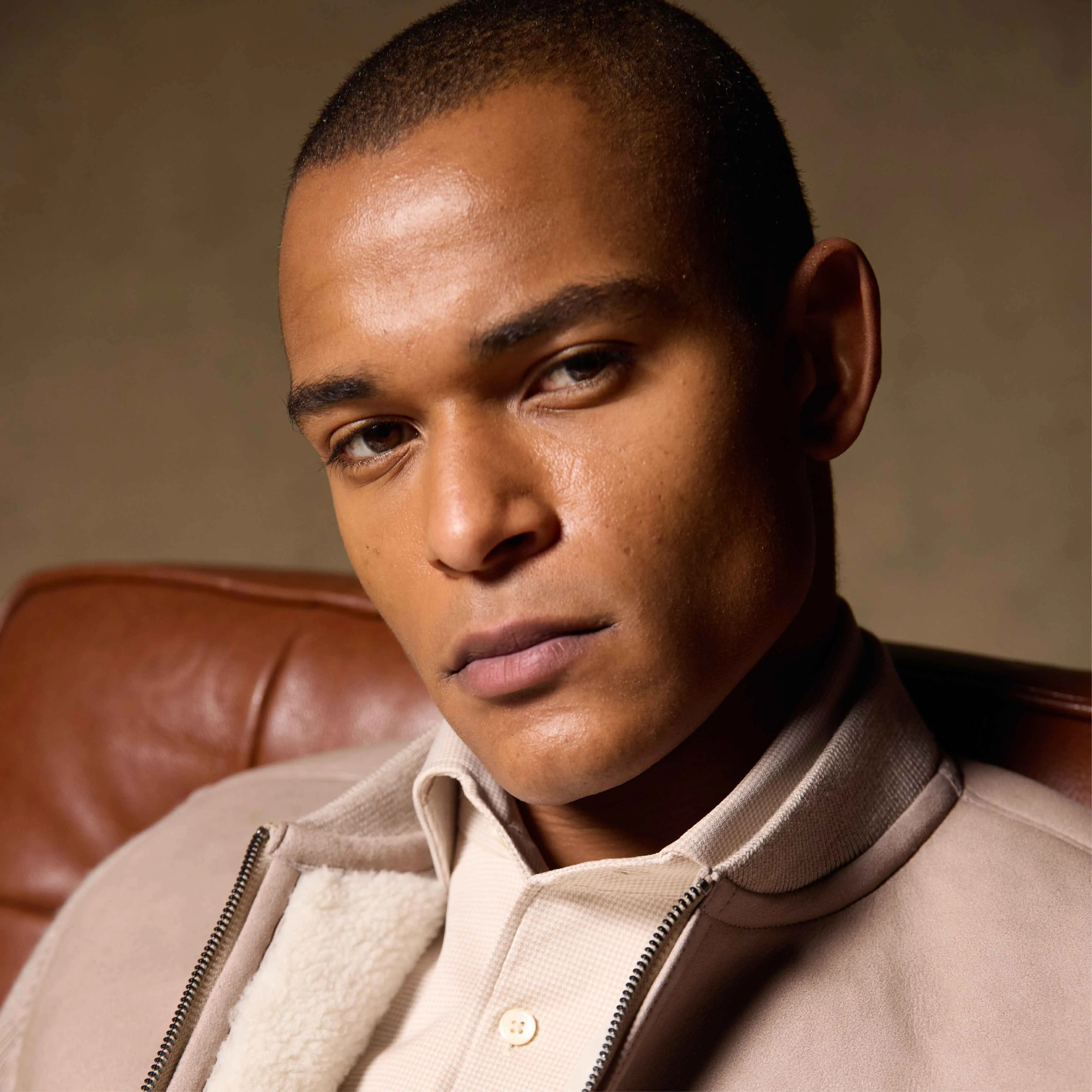 Lamb Shearling and Merino Wool Blouson sold by Bugatchi