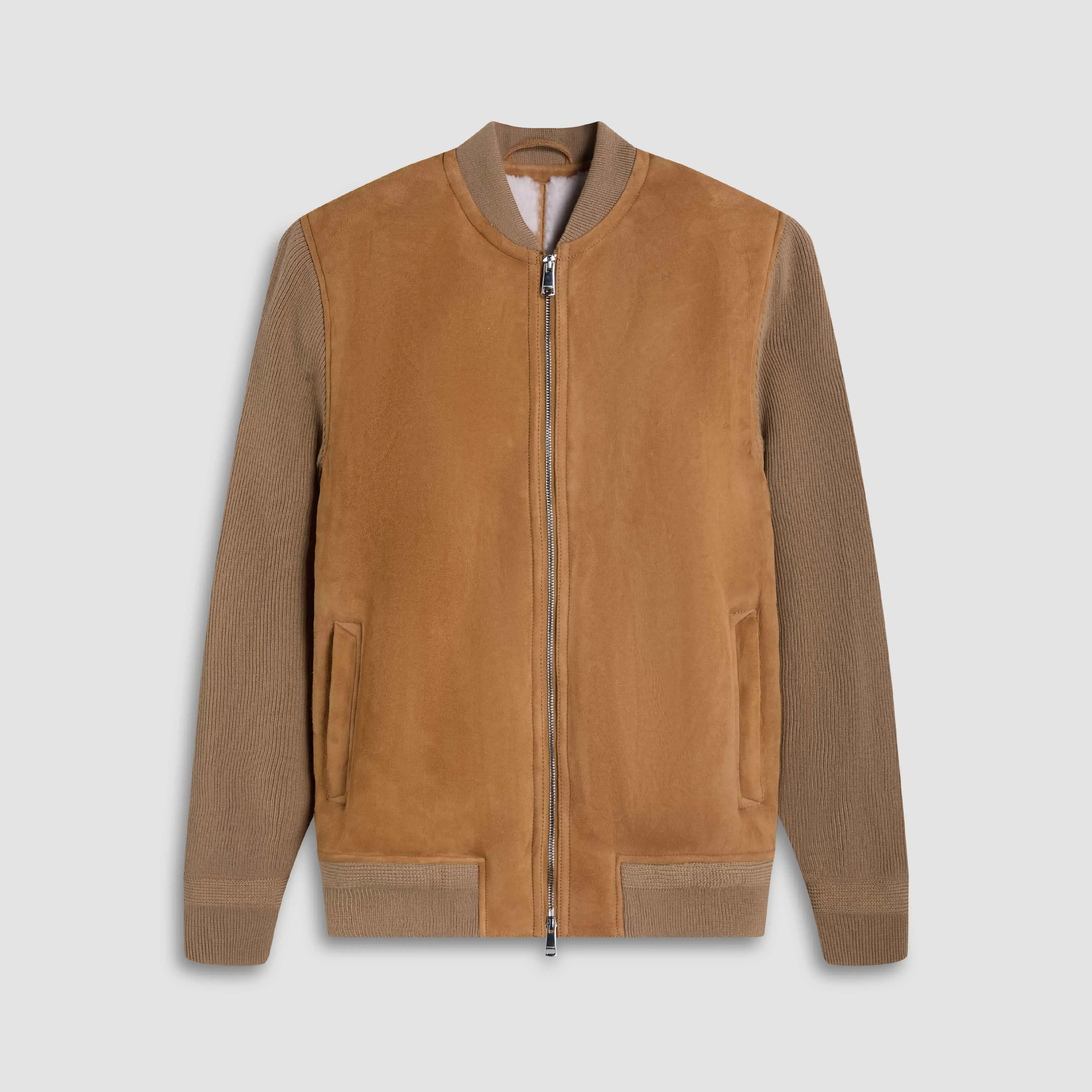 Lamb Shearling and Merino Wool Blouson sold by Bugatchi product image thumbnail 2