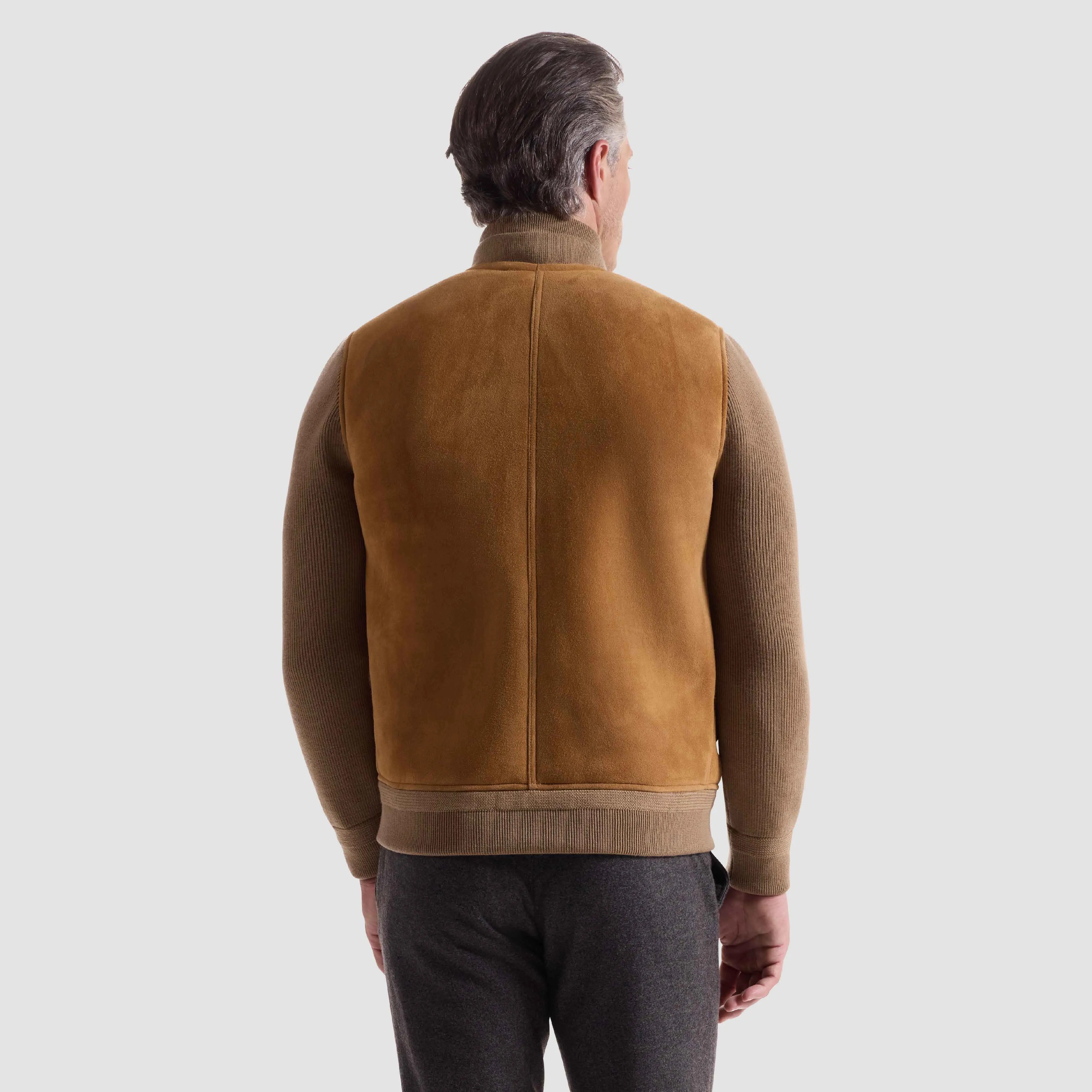 Lamb Shearling and Merino Wool Blouson sold by Bugatchi product image thumbnail 5