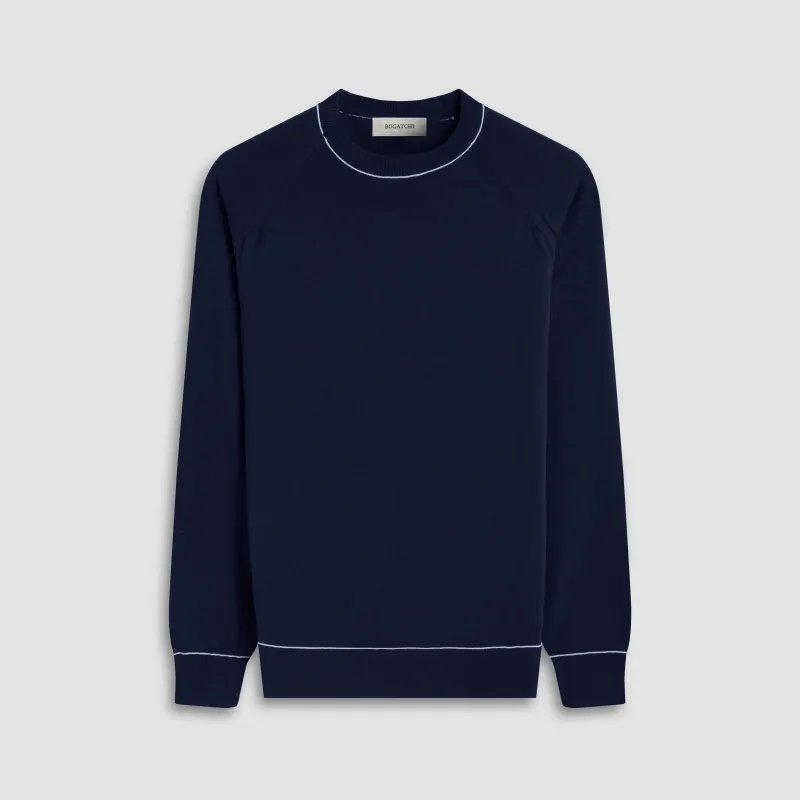 Solid Crewneck Sweater sold by Bugatchi