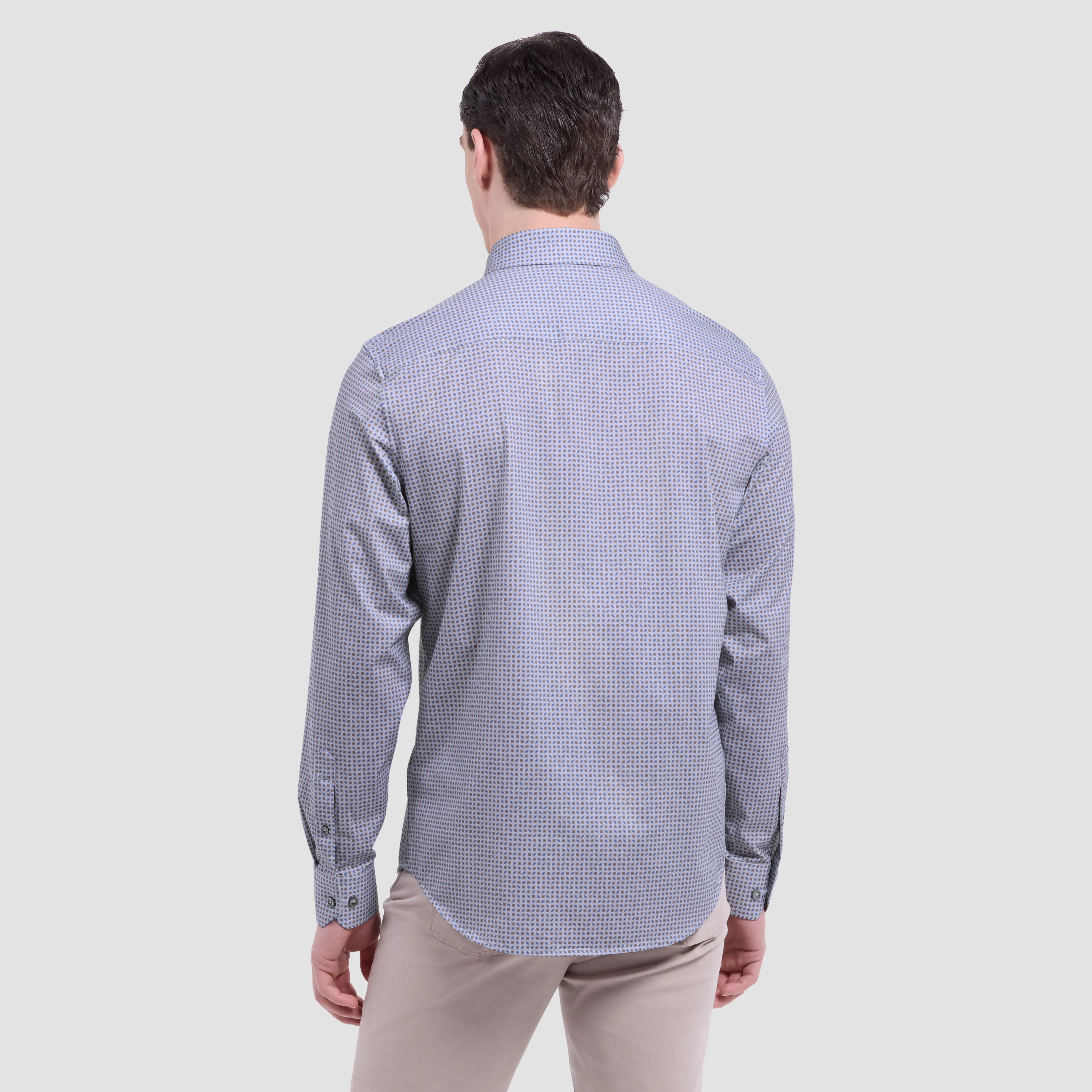 Jules Geometric OoohCotton Shirt sold by Bugatchi product image thumbnail 4