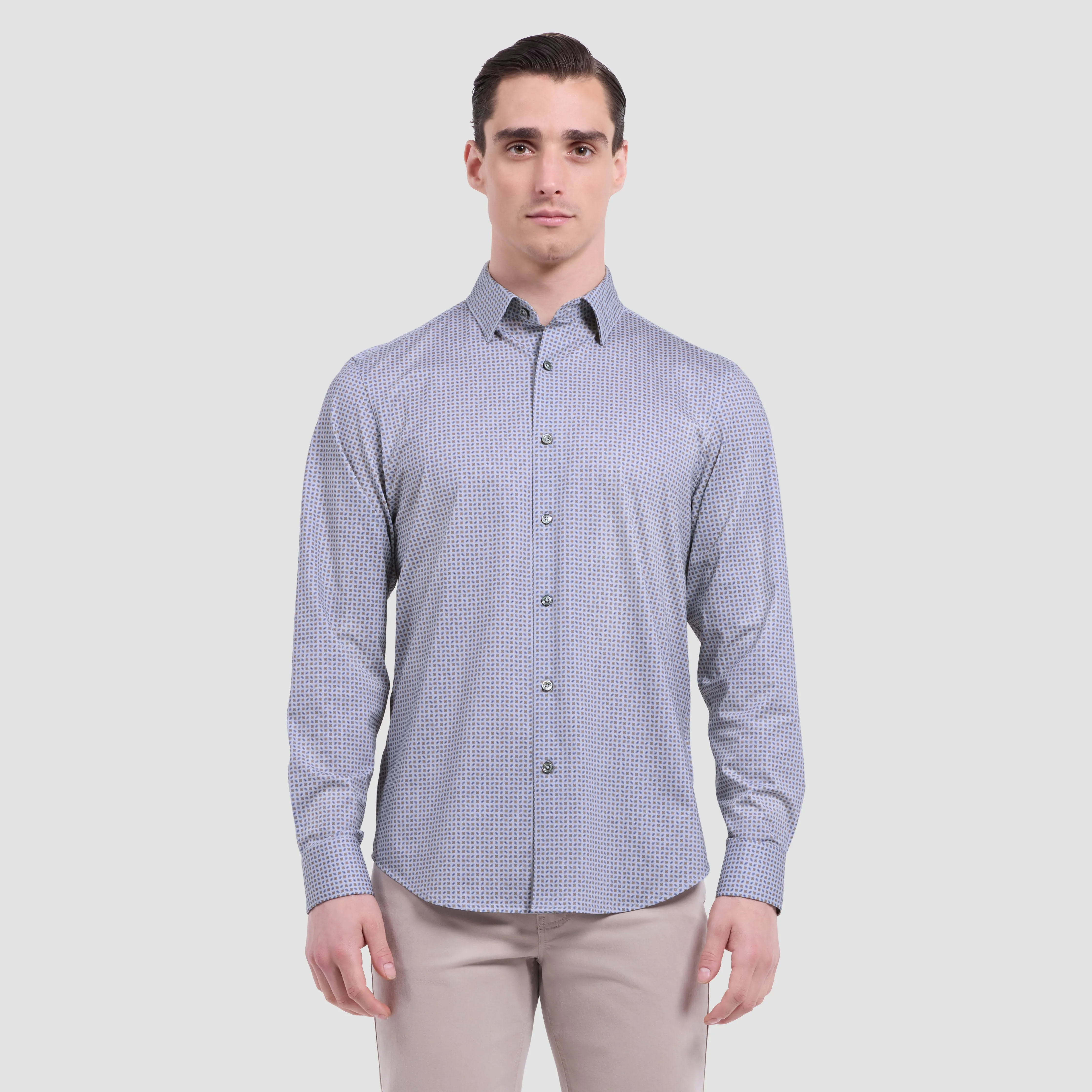 Jules Geometric OoohCotton Shirt sold by Bugatchi product image thumbnail 2