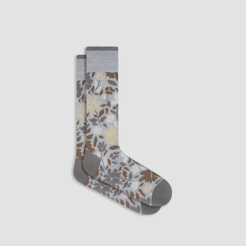 Floral Mid-Calf Socks sold by Bugatchi