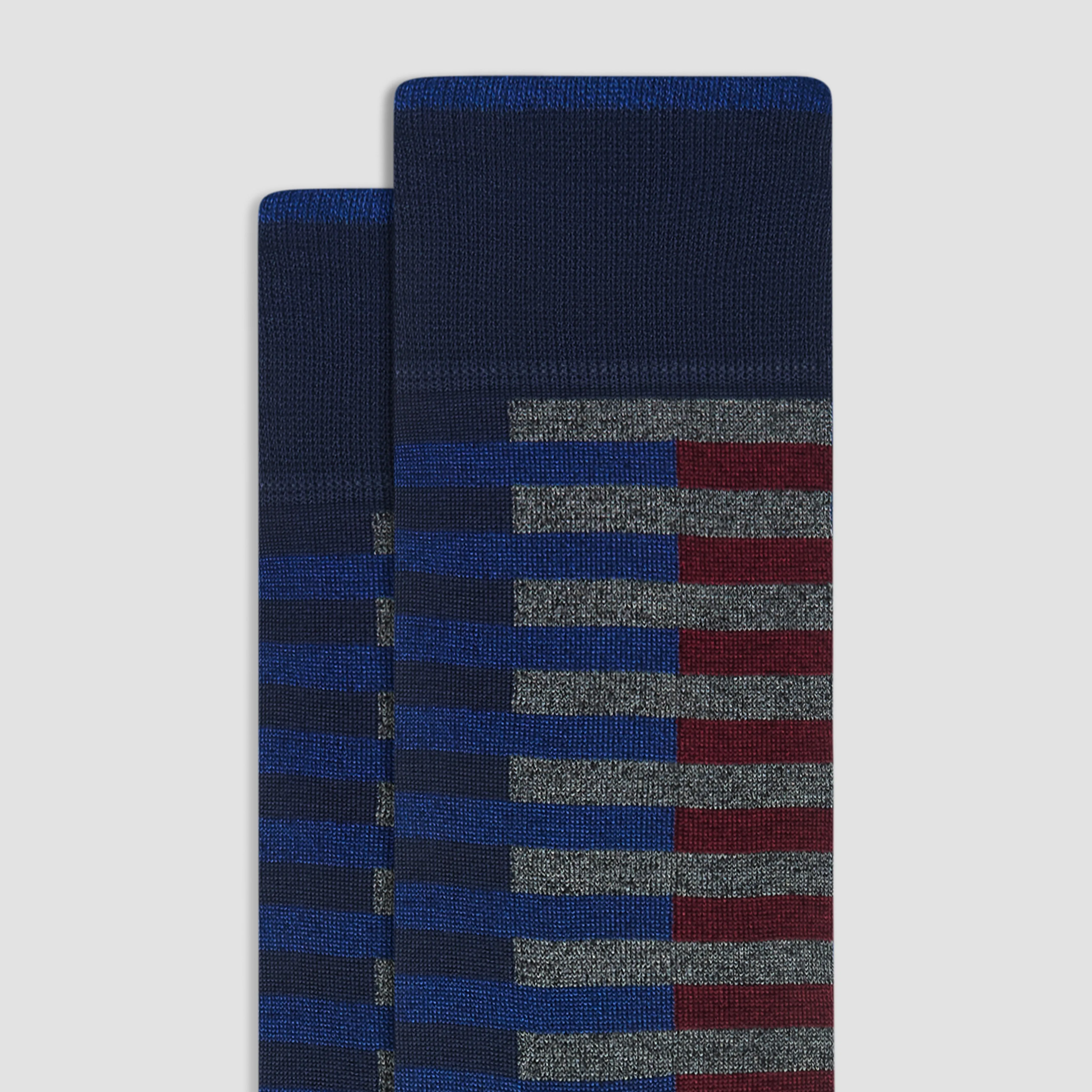 Striped Mid-Calf Socks sold by Bugatchi product image thumbnail 2