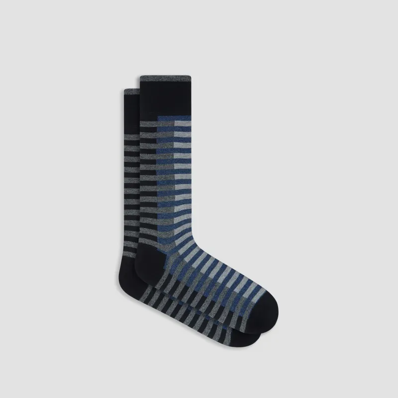 Striped Mid-Calf Socks sold by Bugatchi