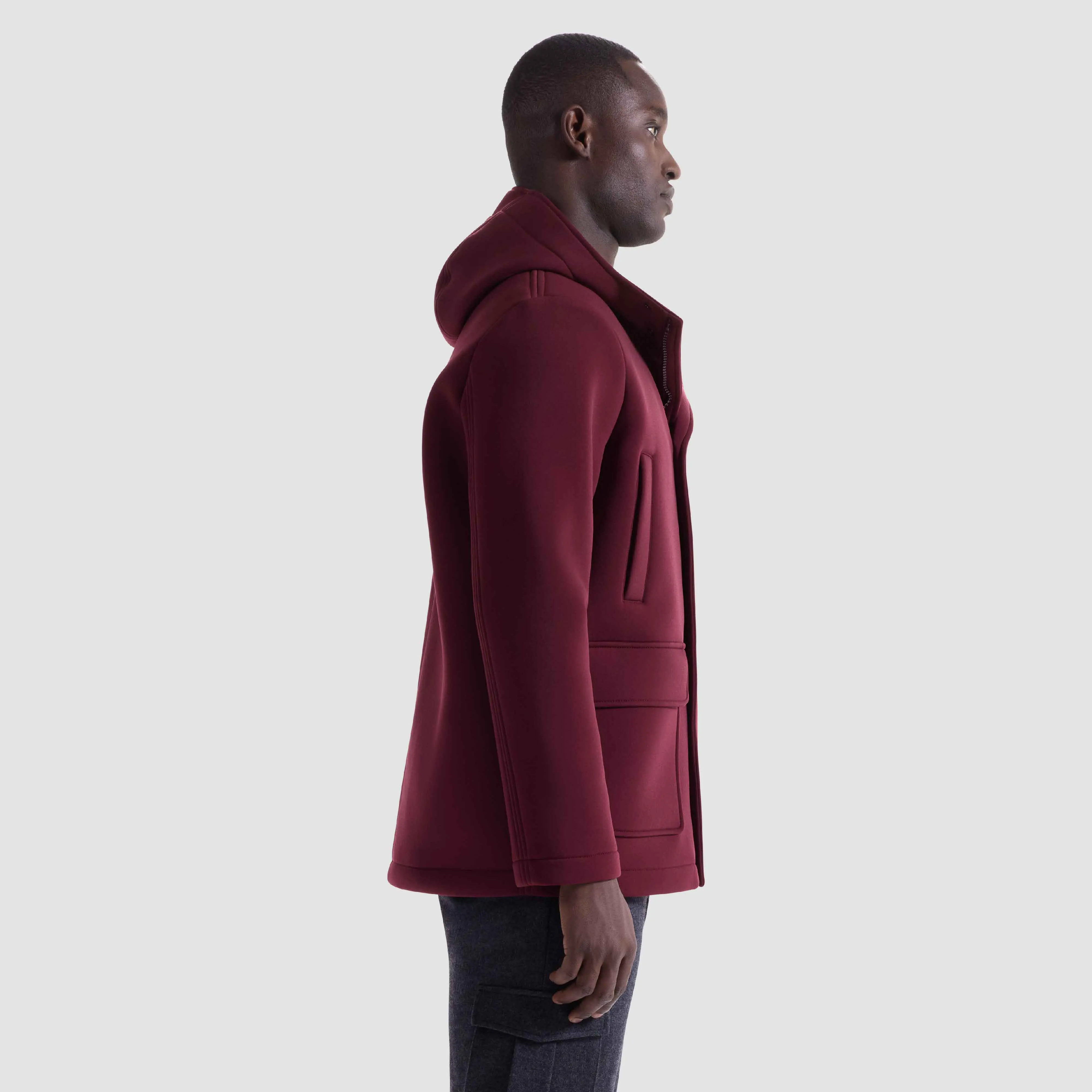 Double-Faced Field Jacket With Hood sold by Bugatchi product image thumbnail 3