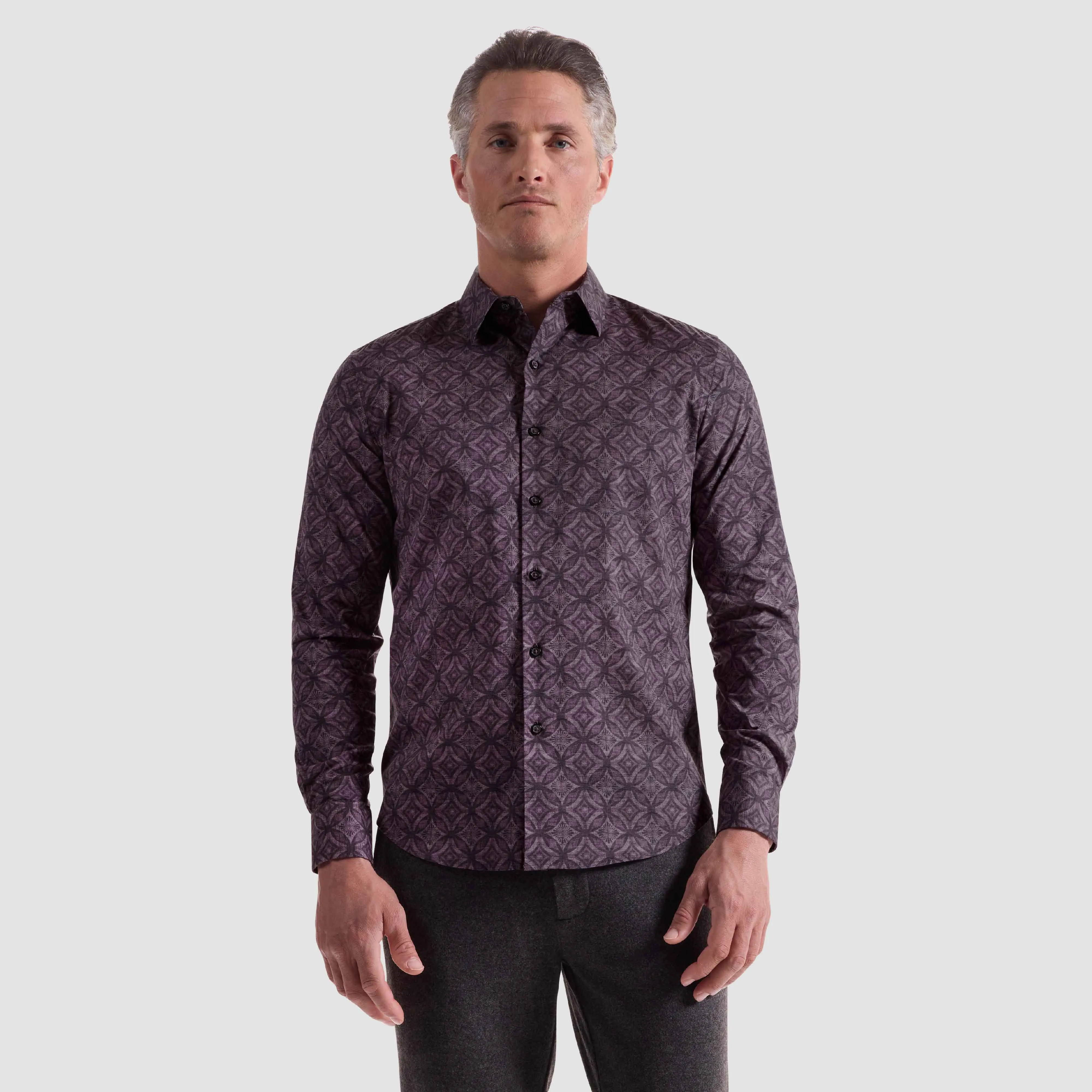 Julian Geometric Shirt sold by Bugatchi product image thumbnail 2