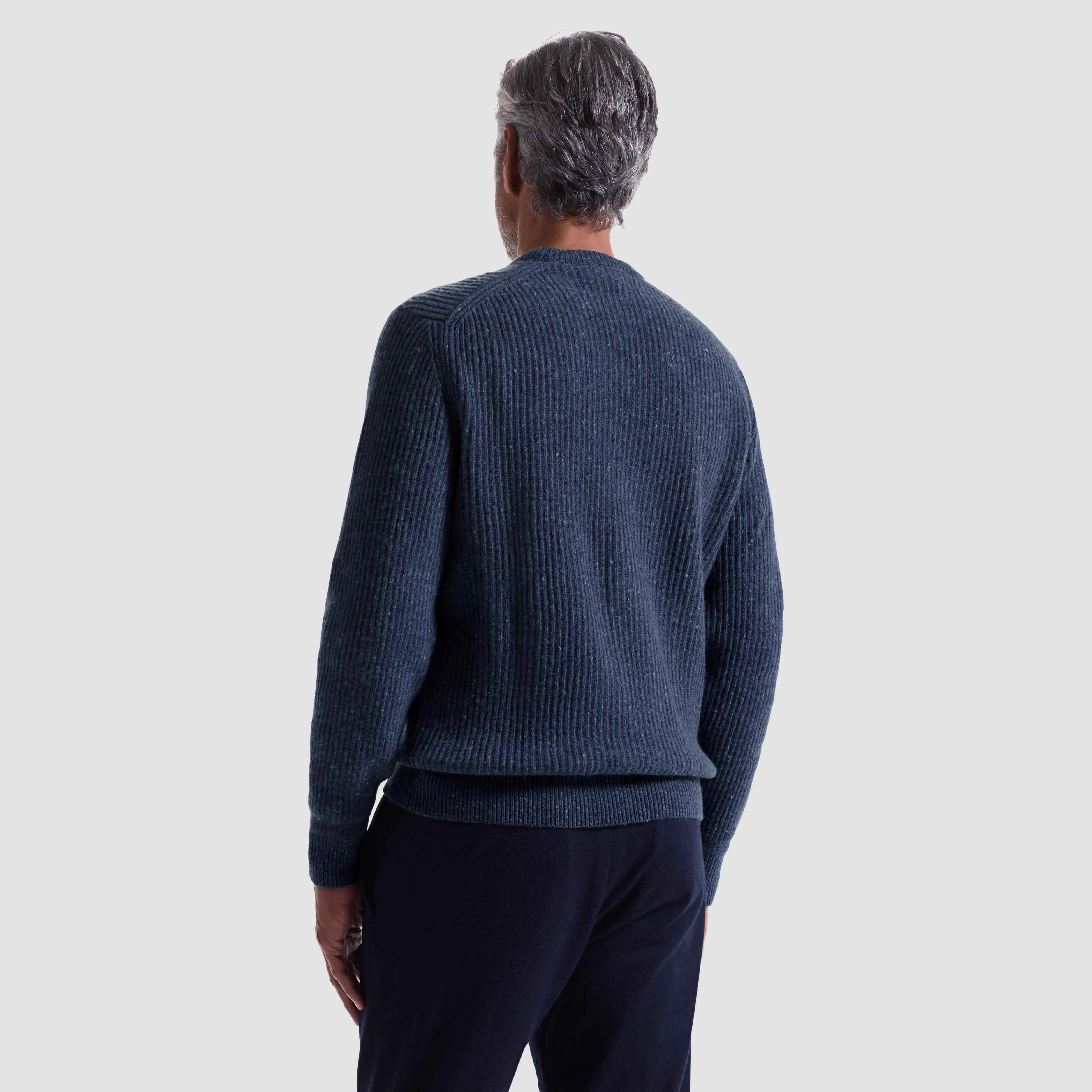 Cable Diamond Stitch Crewneck Sweater sold by Bugatchi product image thumbnail 5