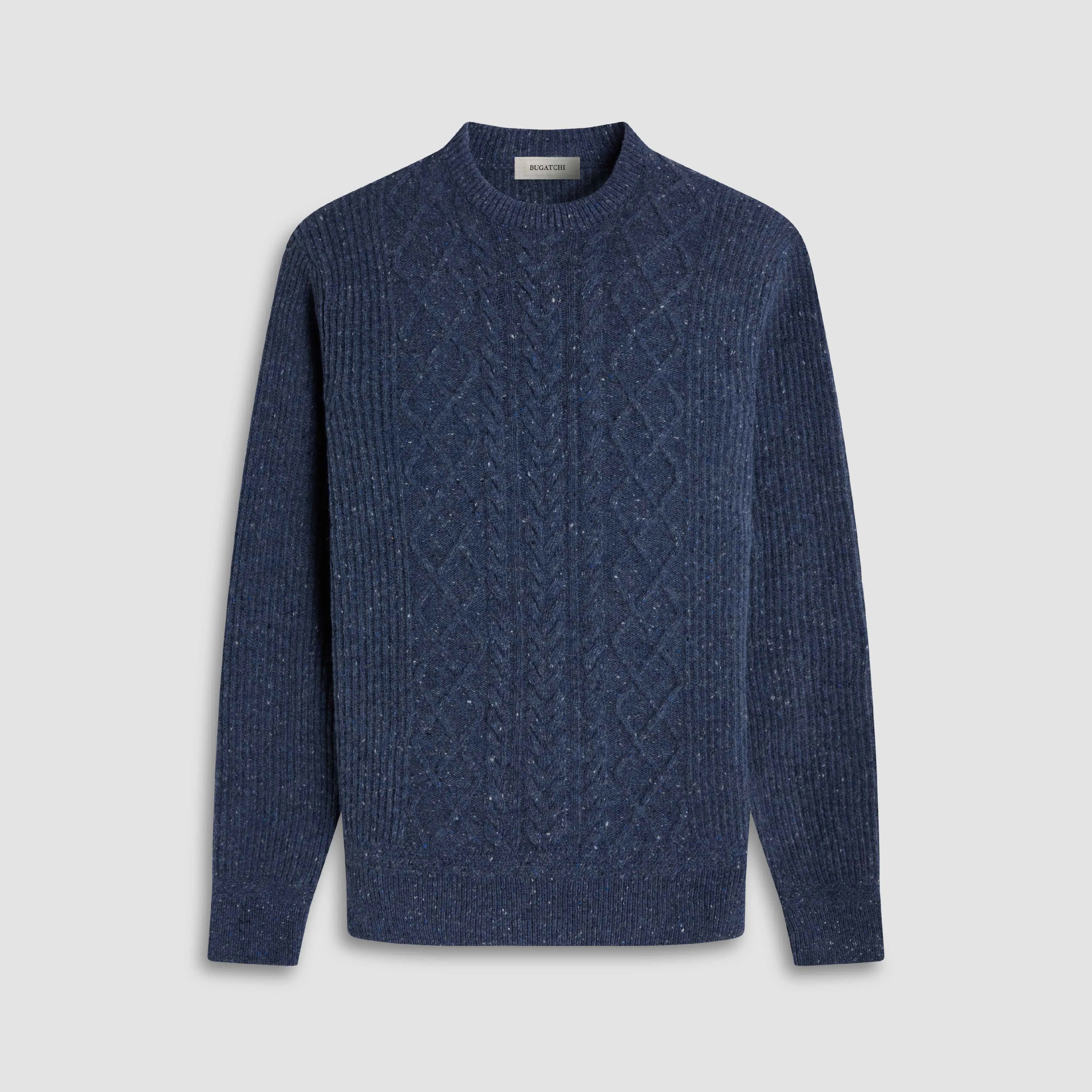 Cable Diamond Stitch Crewneck Sweater sold by Bugatchi product image thumbnail 2