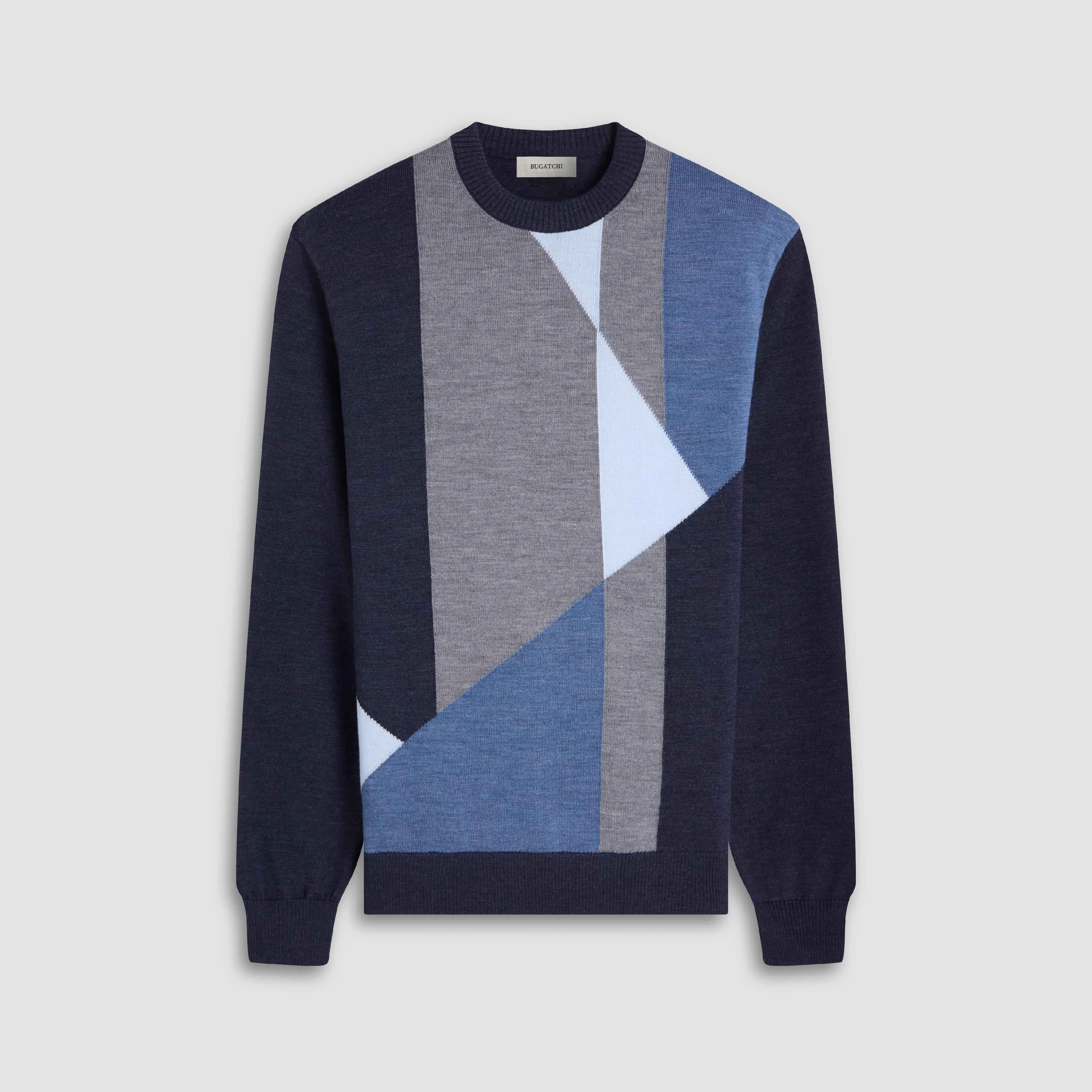 Geometric Crewneck Sweater sold by Bugatchi