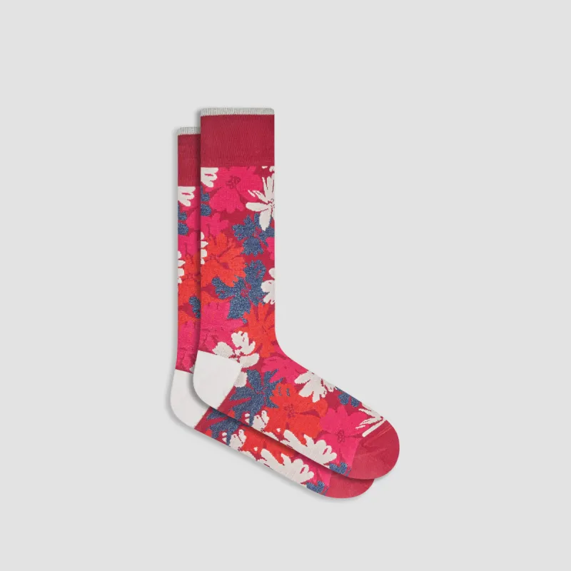 Floral Mid-Calf Socks sold by Bugatchi